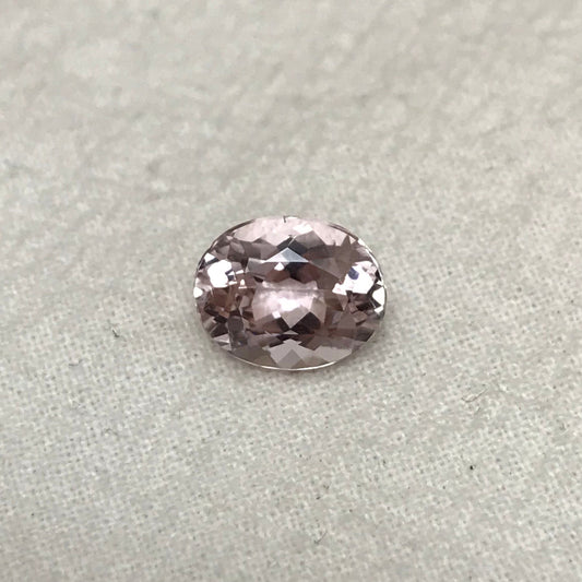 Pink Kunzite 10x8mm 3.13 carat Oval Cut Light Purple Pink Spodumene, Faceted Loose Gemstone, Morganite Substitute