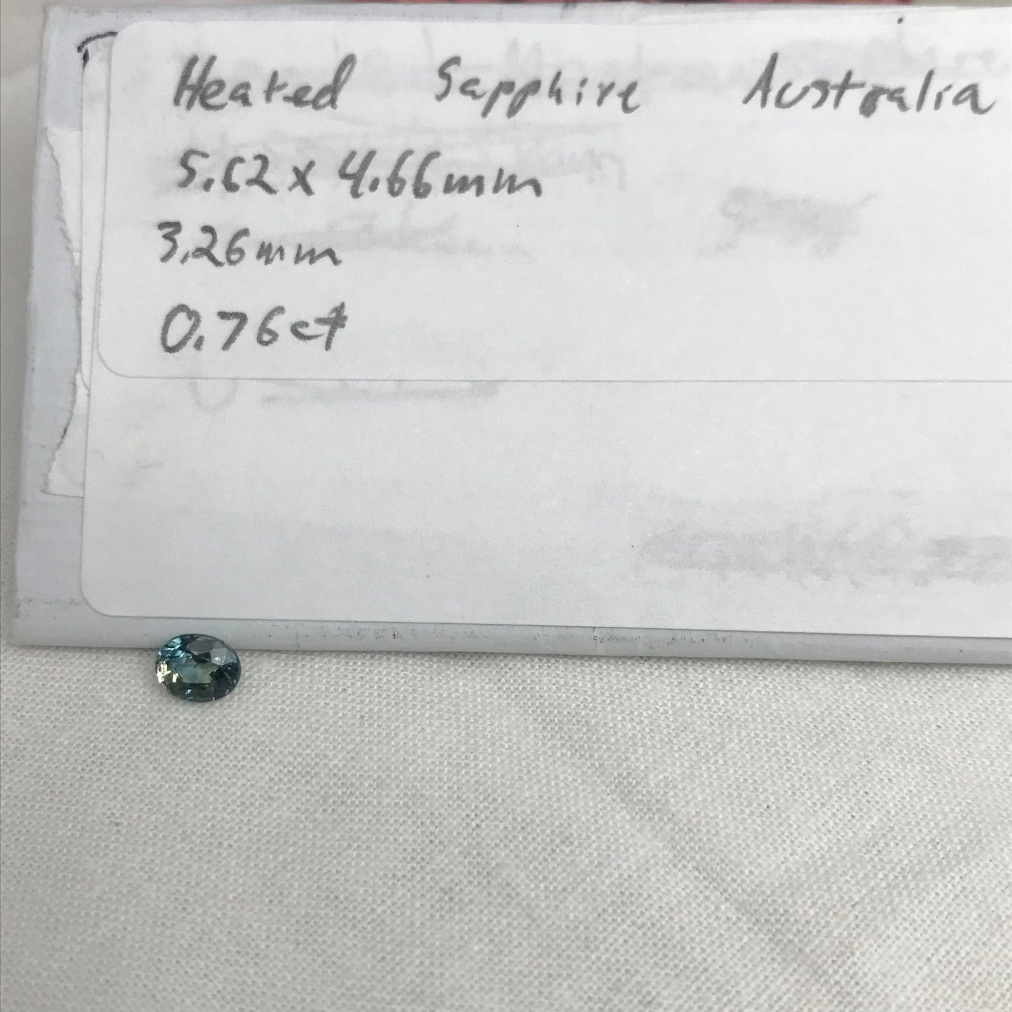 0.76 Carat Light Blue Sapphire 5.6x4.7mm Oval Cut, Heat Treated, Faceted Loose Natural Sapphire