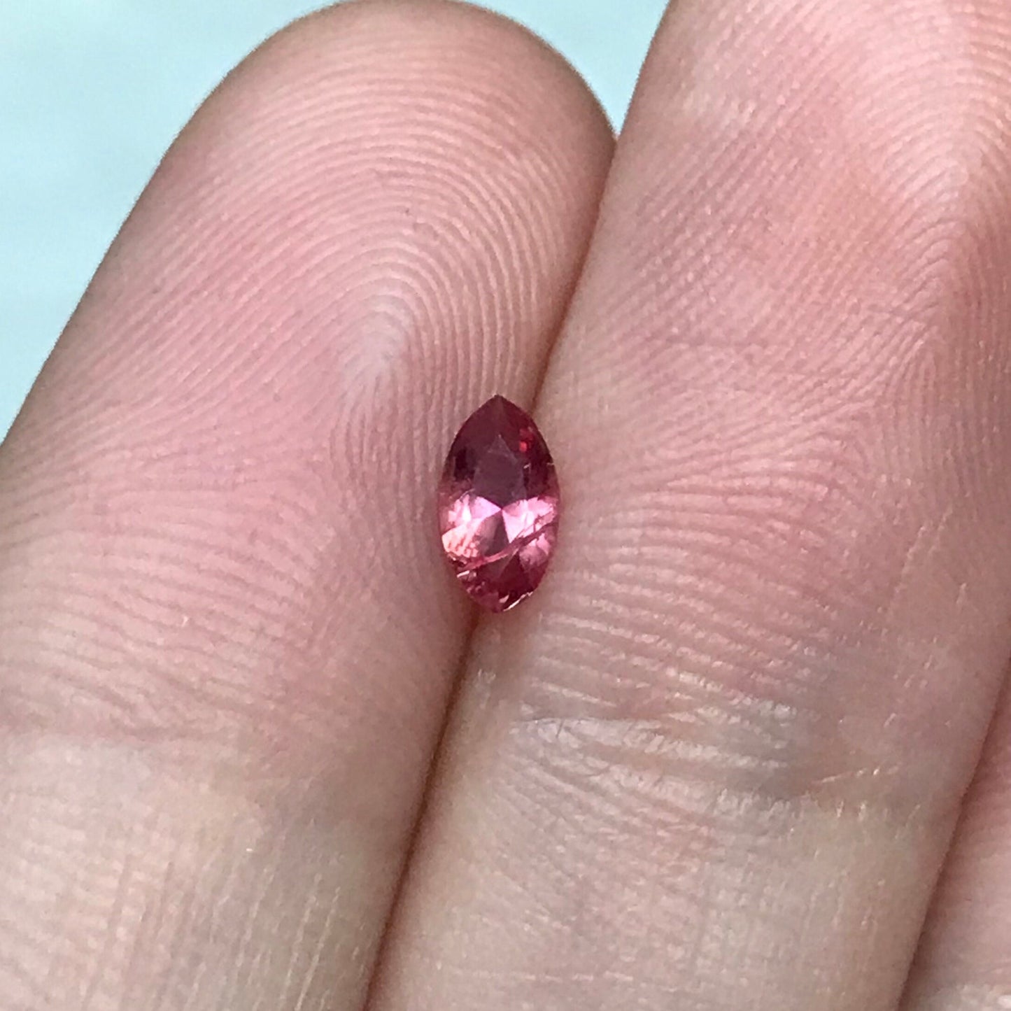 0.19 Ct. Natural Red Beryl Marquise Cut, Utah Red Beryl, Faceted Bixbite, 5.9x3.3, Mixed Color Red Beryl