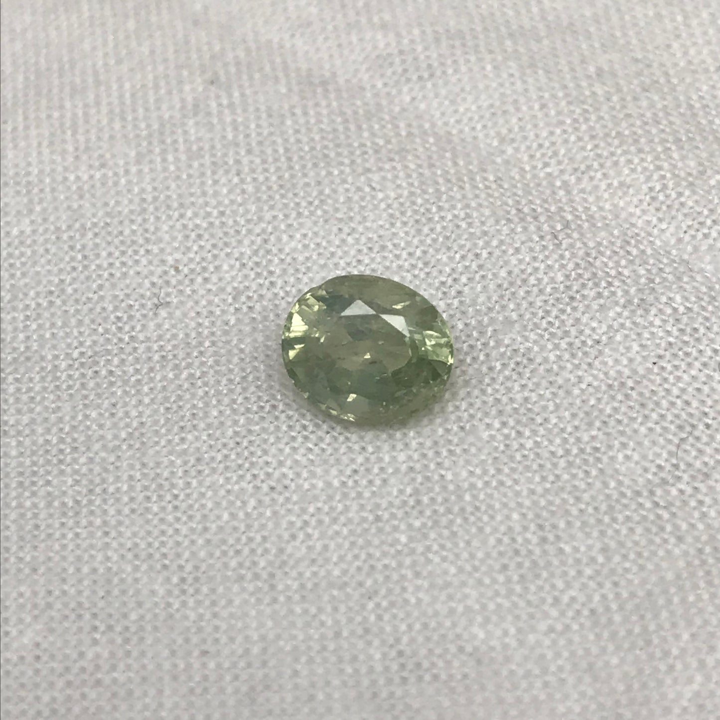 1.79 Carat Green Sapphire 7.25x6.13mm Oval Cut, Unheated Faceted Loose Natural Sapphire, Madagascar