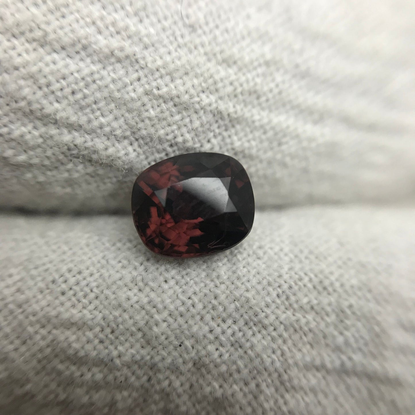 1.11 Carat Spinel 6.4x5.5mm Cushion Cut, Faceted Loose Natural Spinel