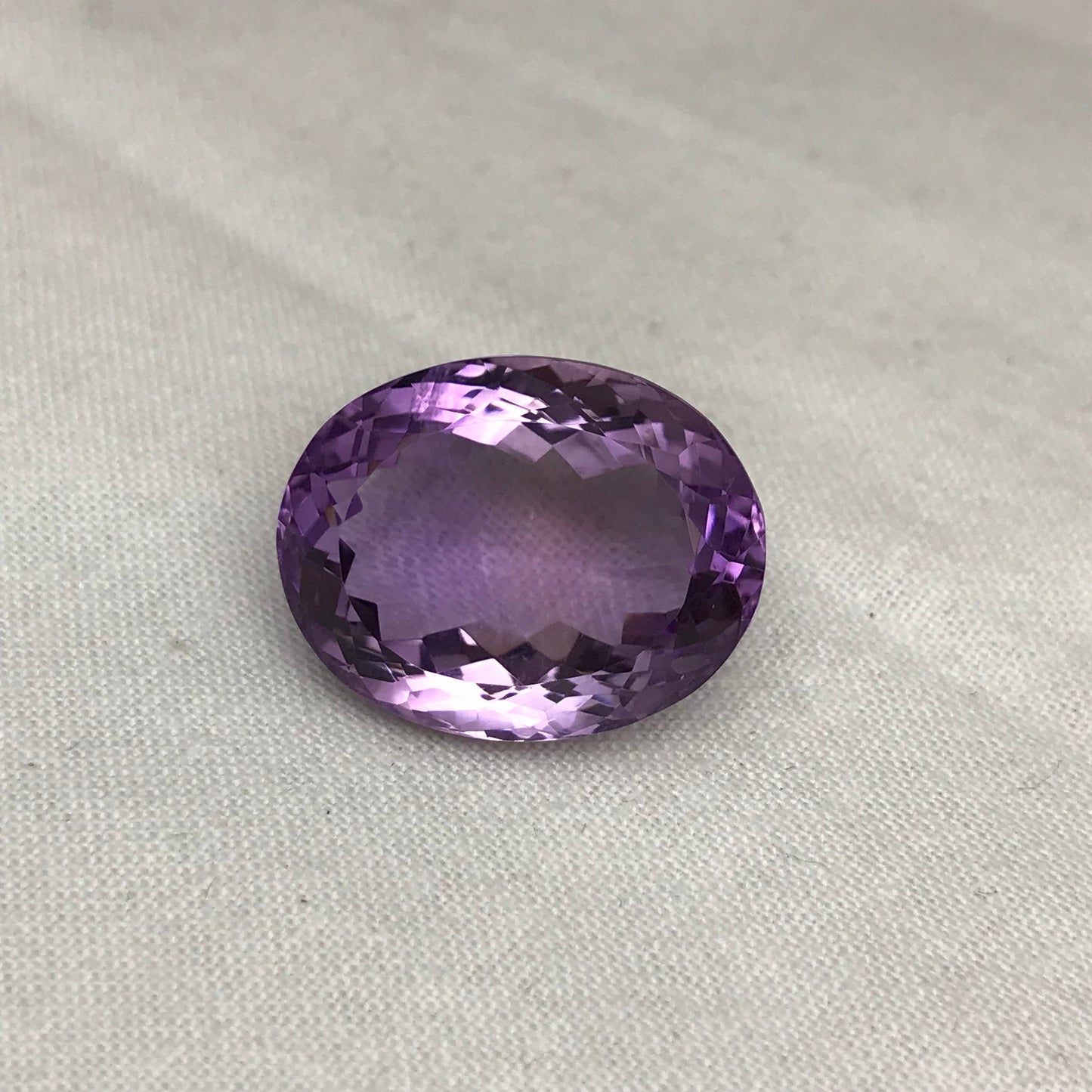 33 Carat Purple Amethyst 22x17.5mm Oval Cut Large Loose Gemstone, Faceted February Birthstone