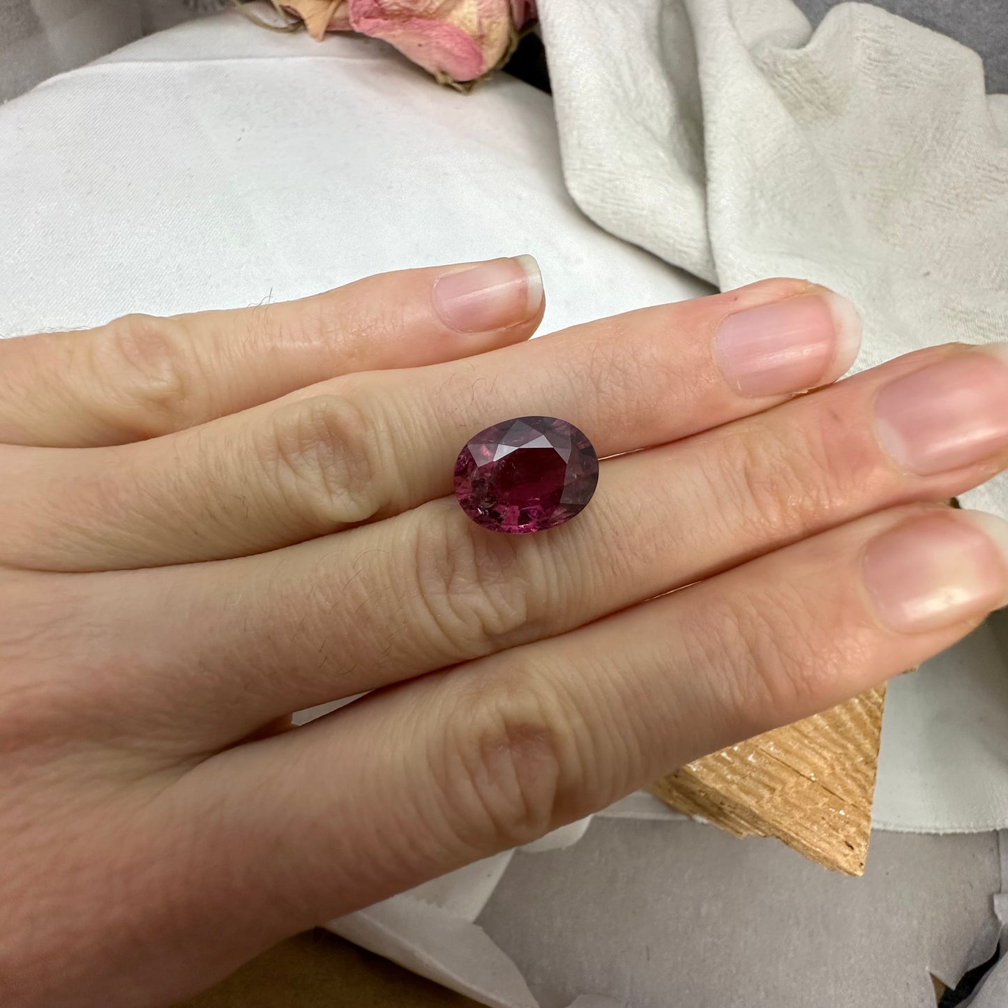 13.5x10.5mm Pink Tourmaline 5.72 carat Loose Natural Gemstone US Seller-Quick Shipping