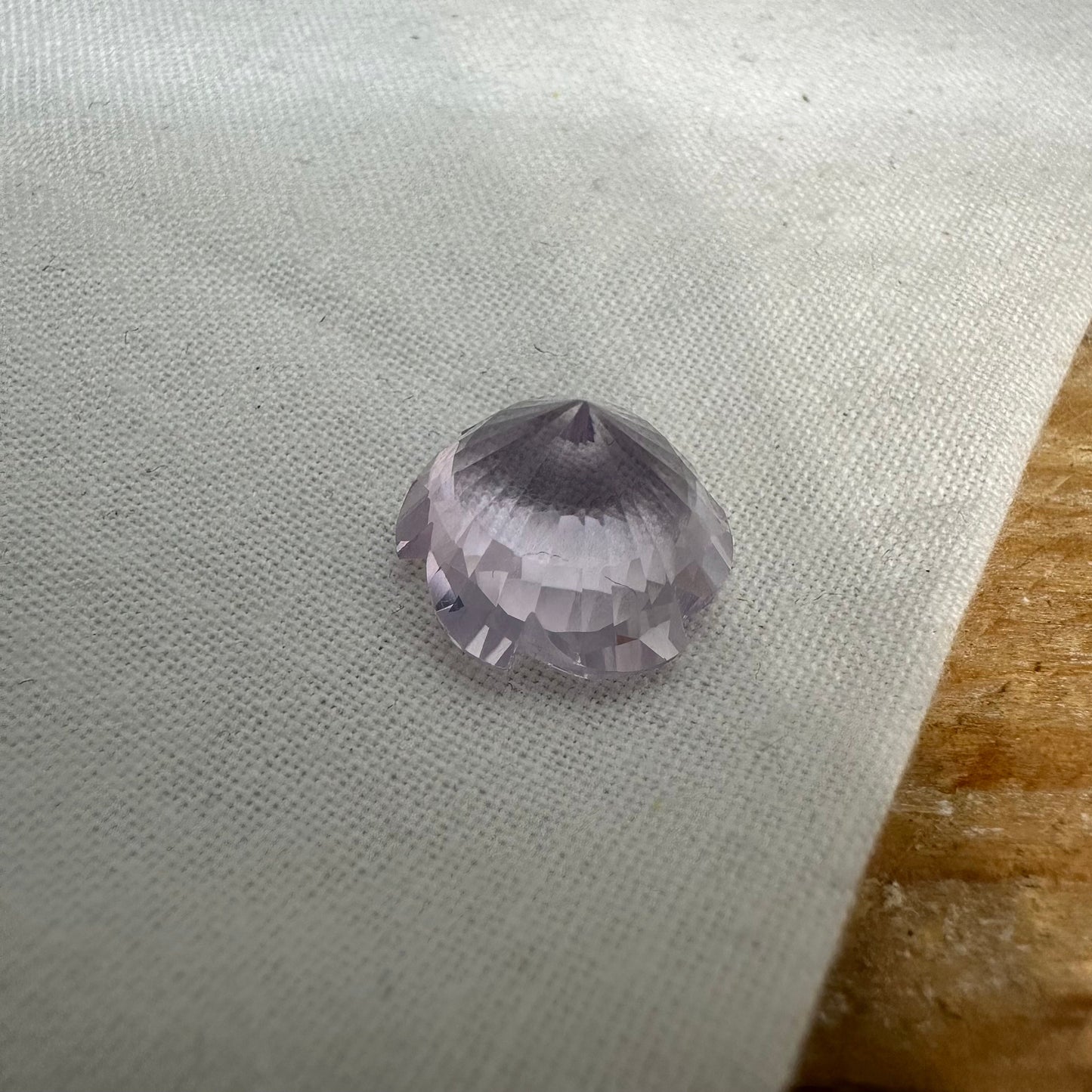 Fancy Cut Lavender Quartz 7.42 Carat 13.5x13mm Loose Faceted Gem, Unmounted Gemstone, Winter Gem
