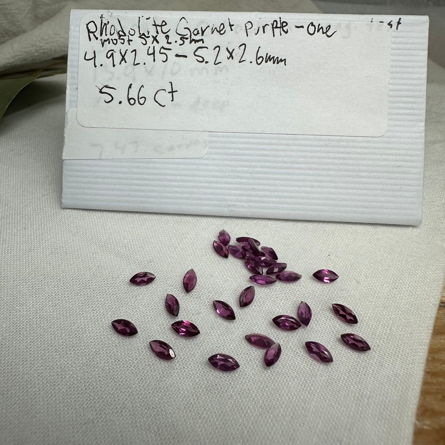 ONE- Purple Garnet 5x2.5mm Marquise Cut, Unmounted Faceted Loose Gemstone for Jewelry Setting