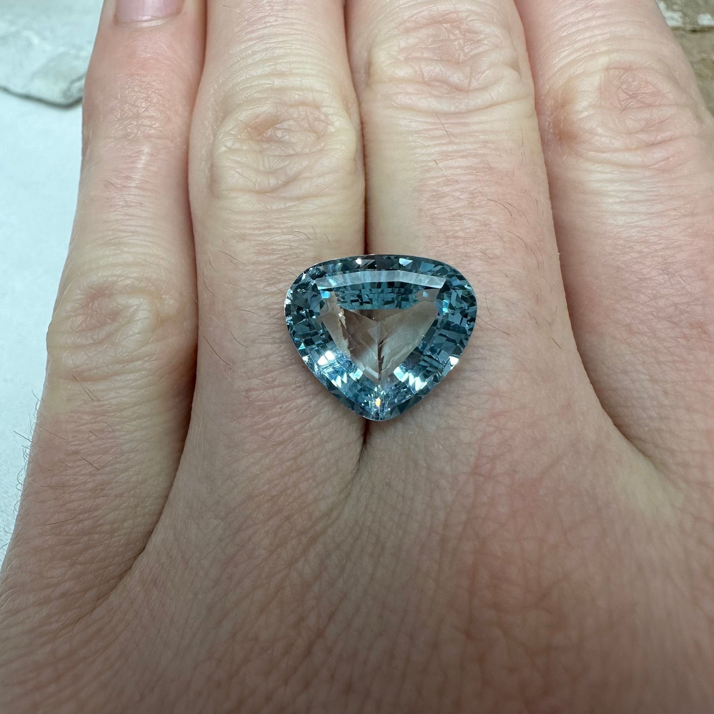 7.5 Carat Aquamarine 13.9x12.75mm Pear