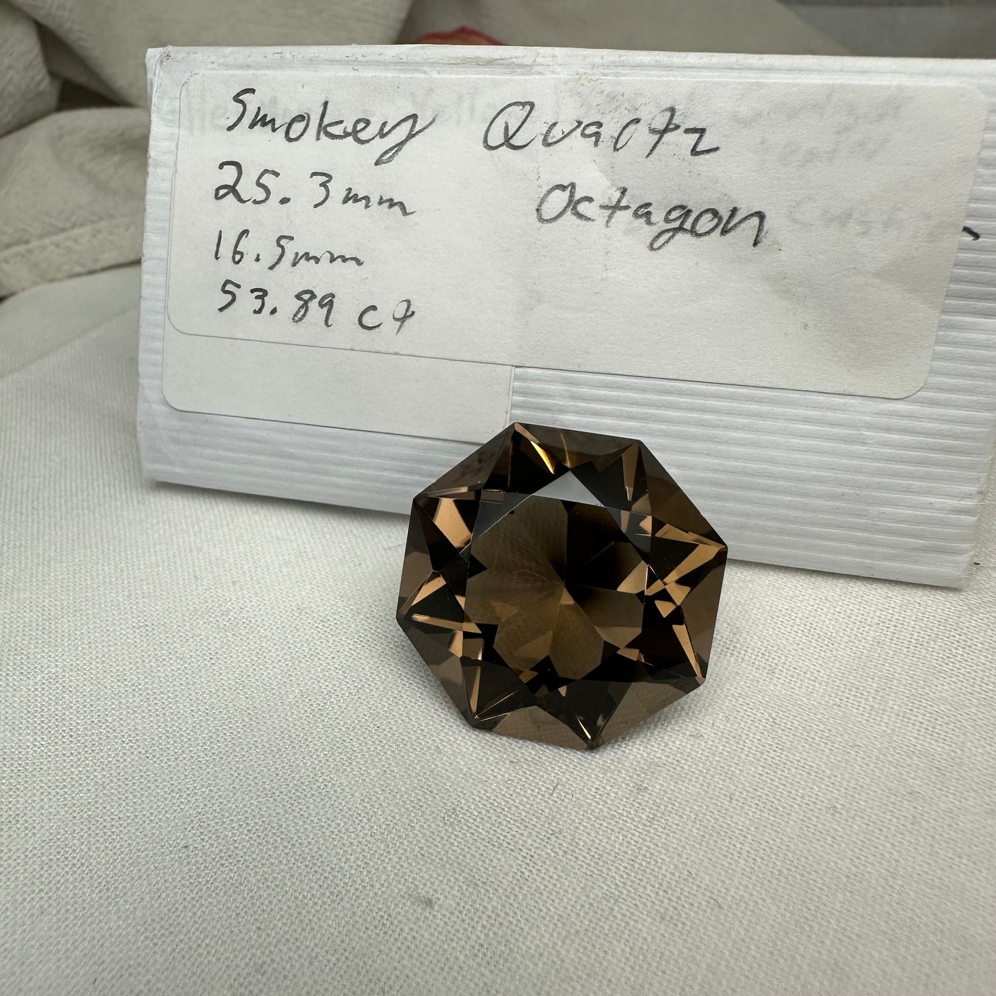 54 Carat Smokey Quartz 25.3mm Octagon