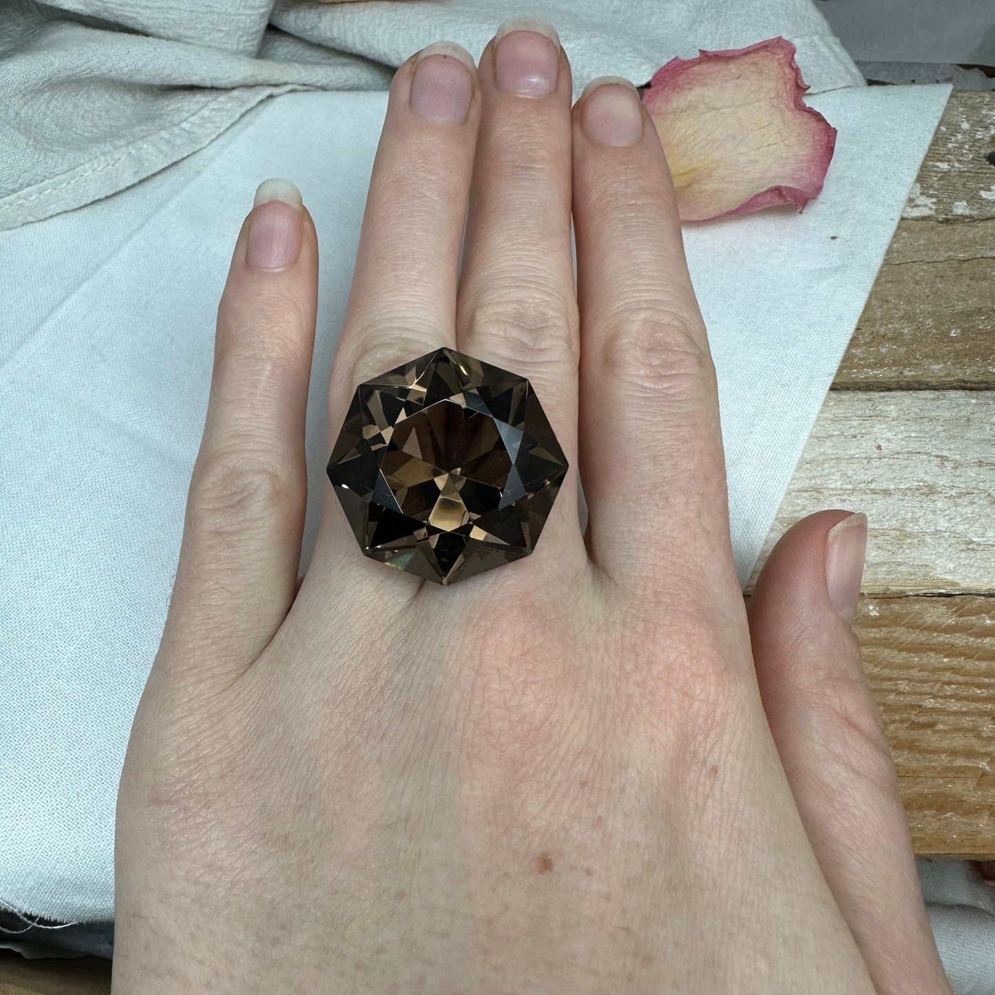 54 Carat Smokey Quartz 25.3mm Octagon