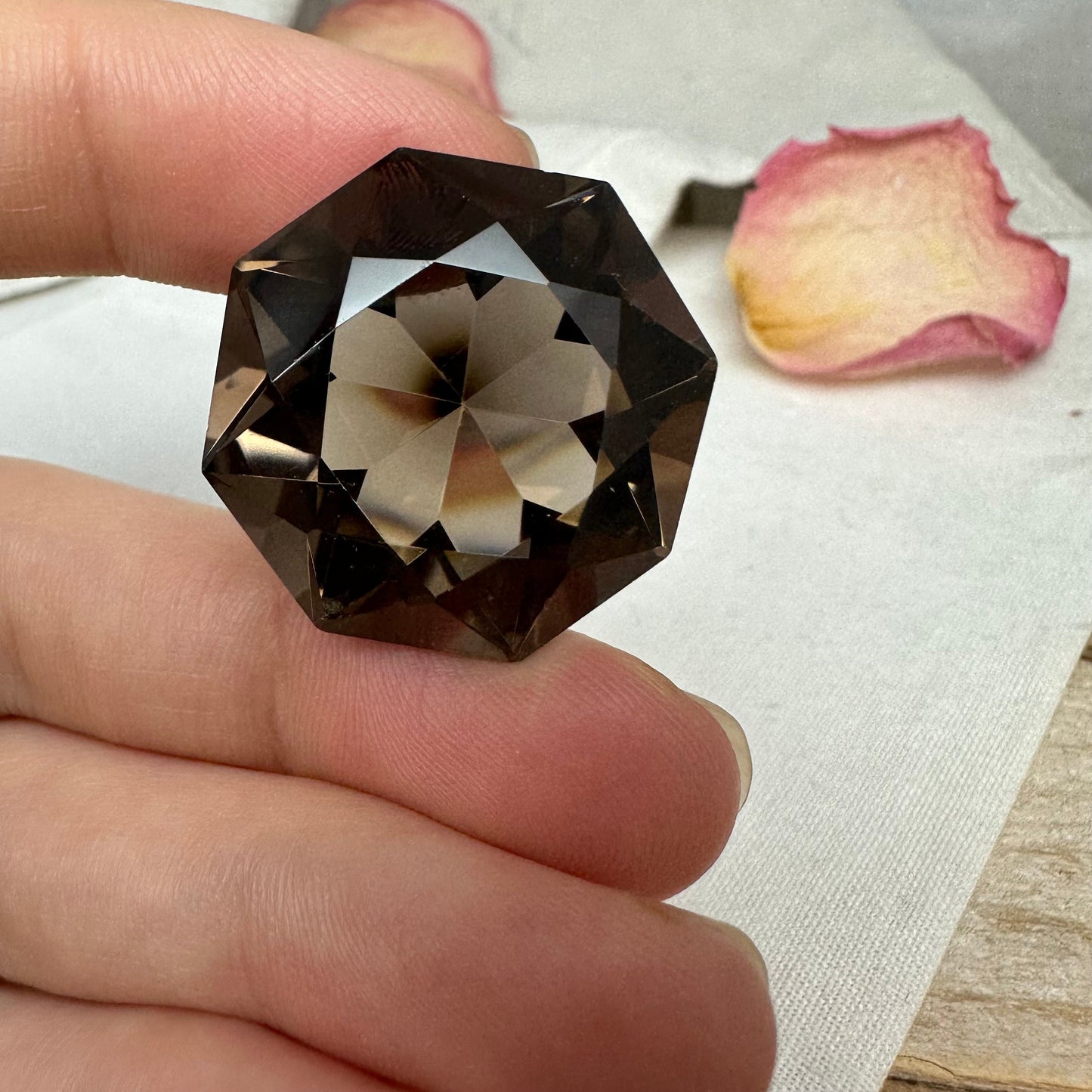 54 Carat Smokey Quartz 25.3mm Octagon