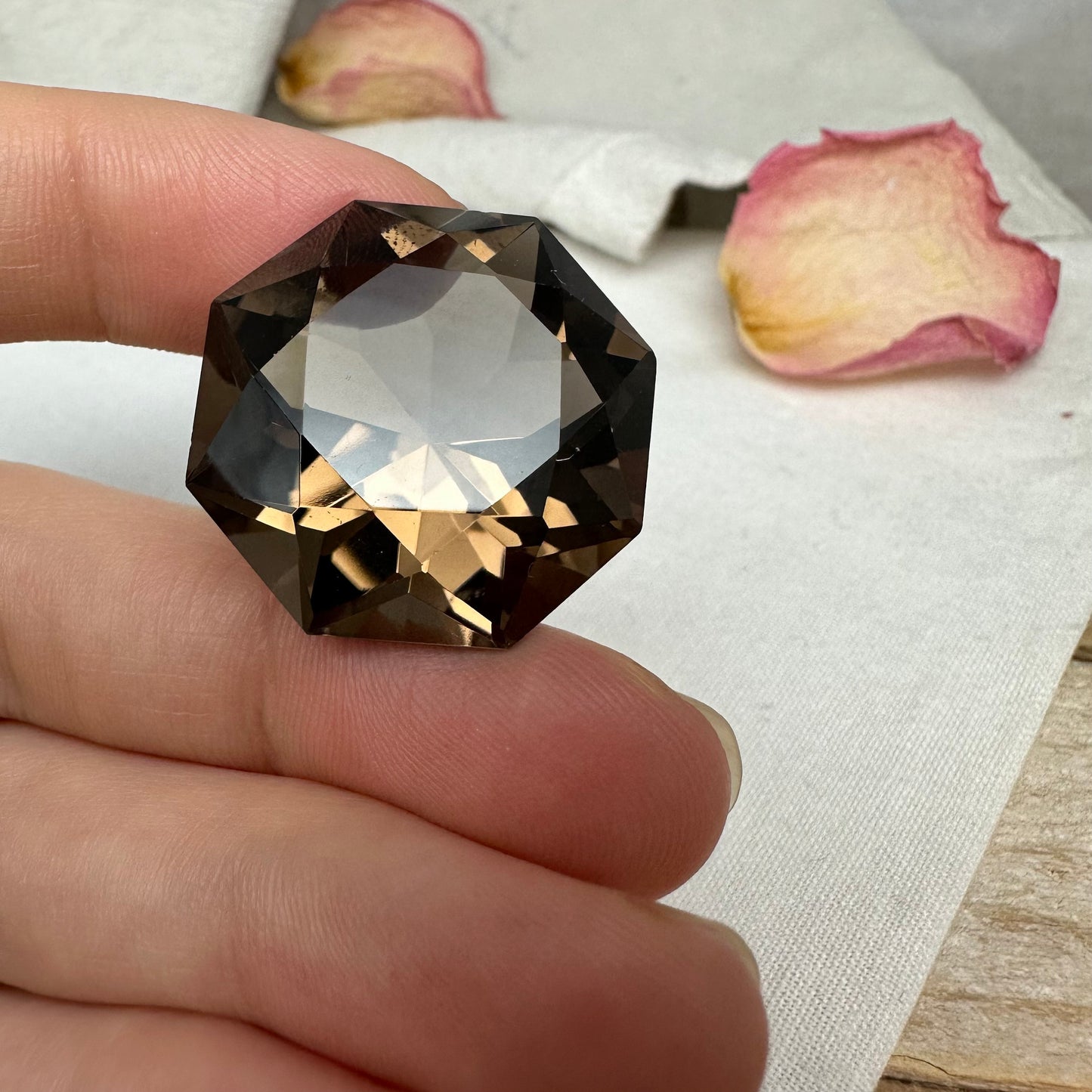 54 Carat Smokey Quartz 25.3mm Octagon
