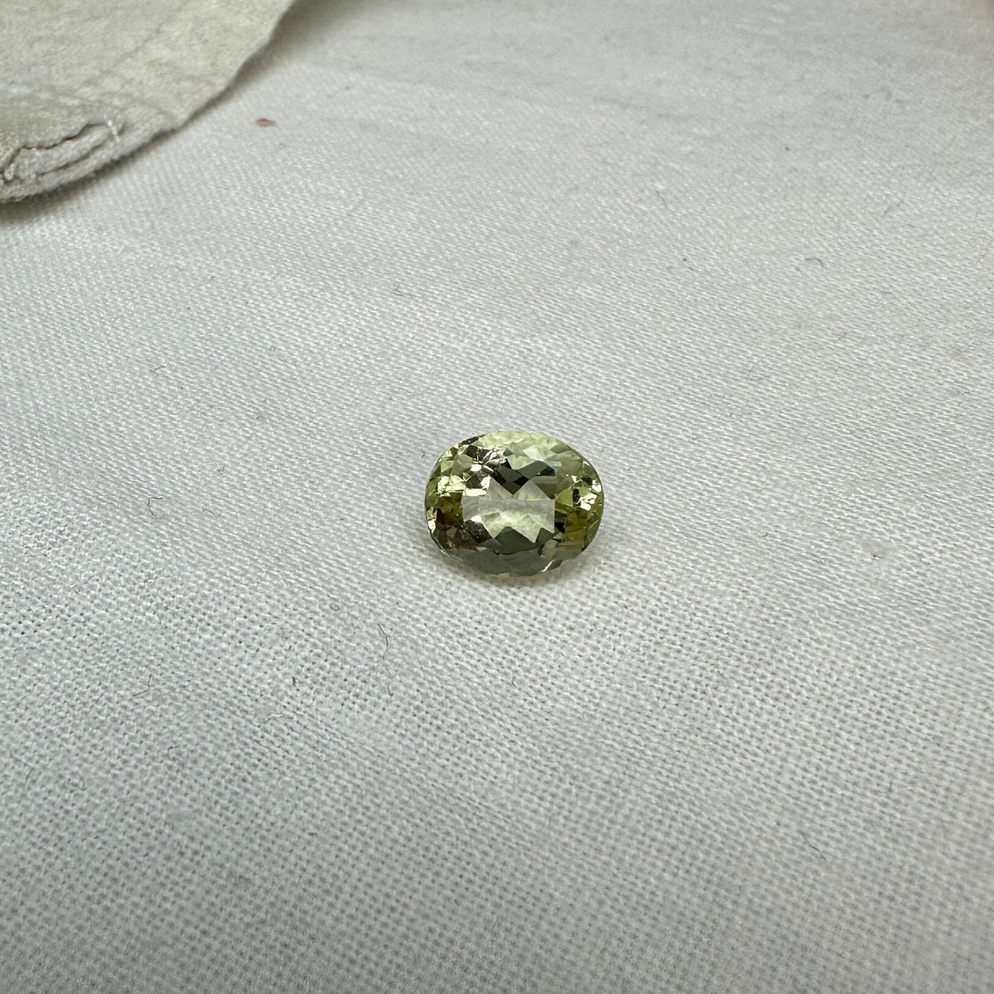 2 Carat Yellow Labradorite 8.65x7.15mm Oval