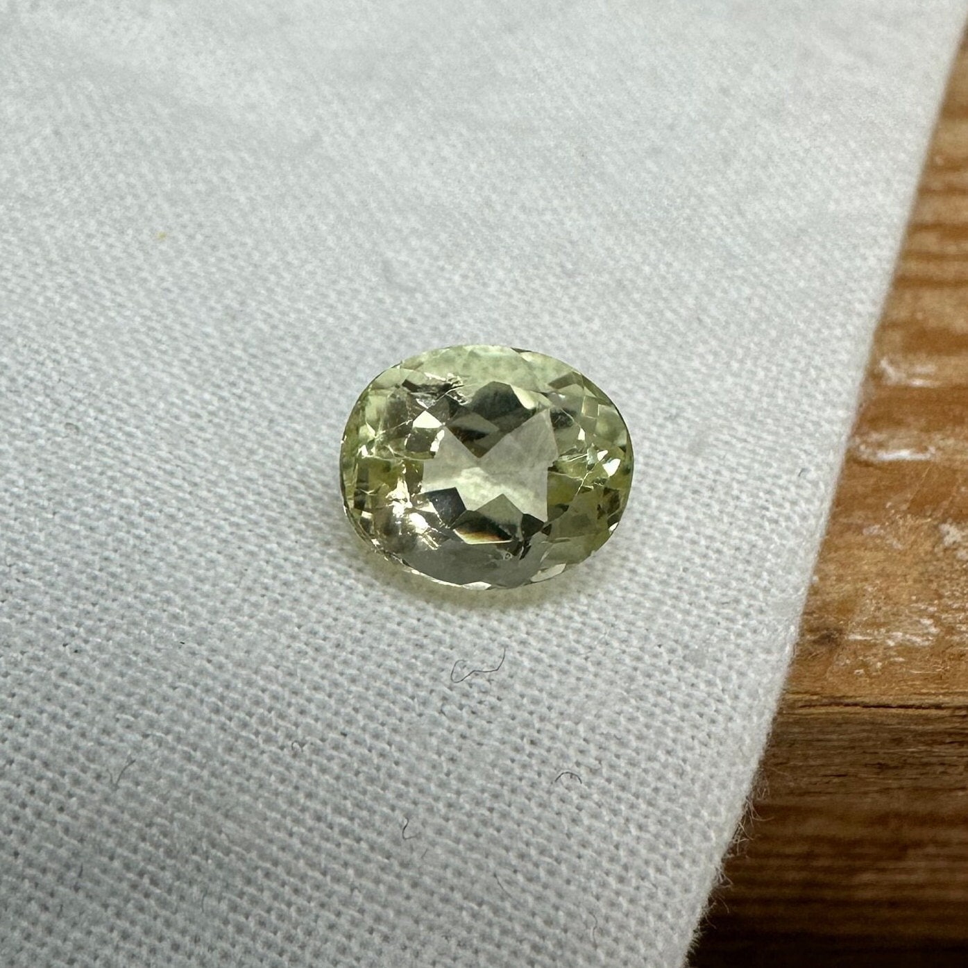 2 Carat Yellow Labradorite 8.65x7.15mm Oval