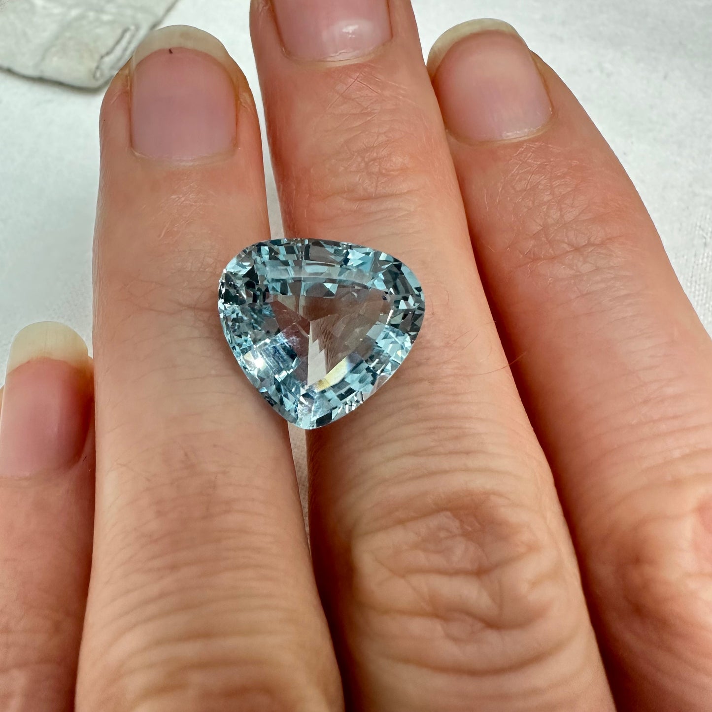 7.5 Carat Aquamarine 13.9x12.75mm Pear