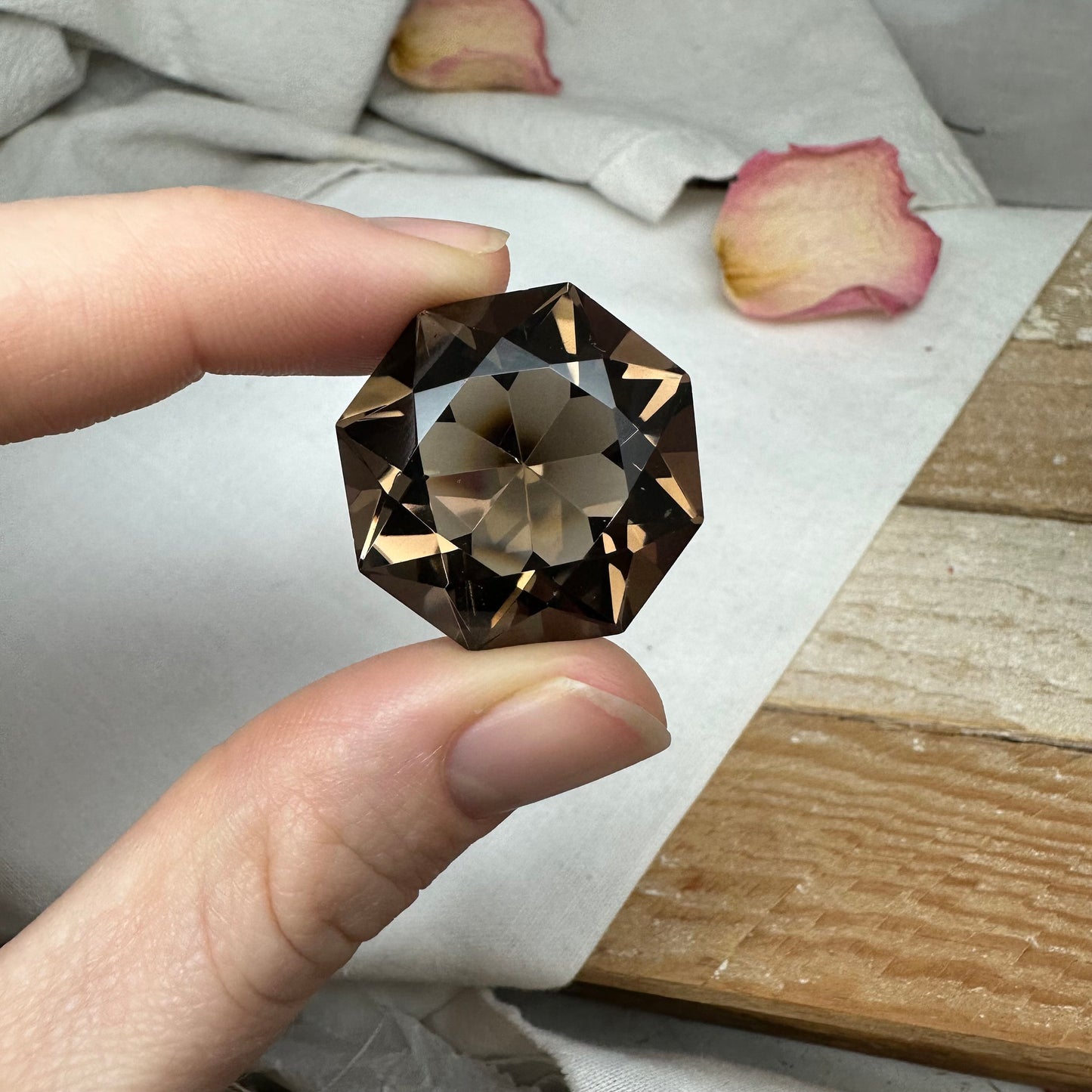 54 Carat Smokey Quartz 25.3mm Octagon