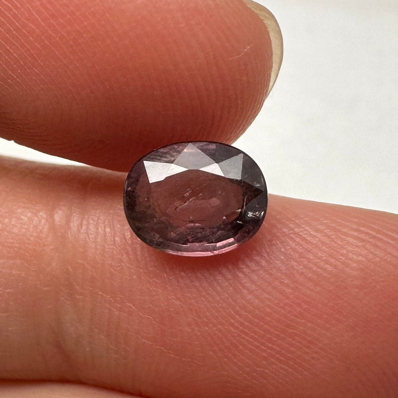 1.56 Carat Purple Color Change Sapphire 7.6x6.1mm Oval Cut