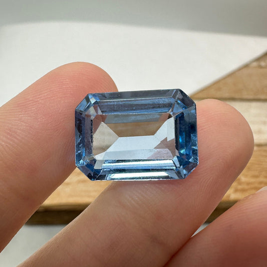 17.29 Carat Lab Spinel 18x13mm Emerald Cut, Faceted Loose Gemstone