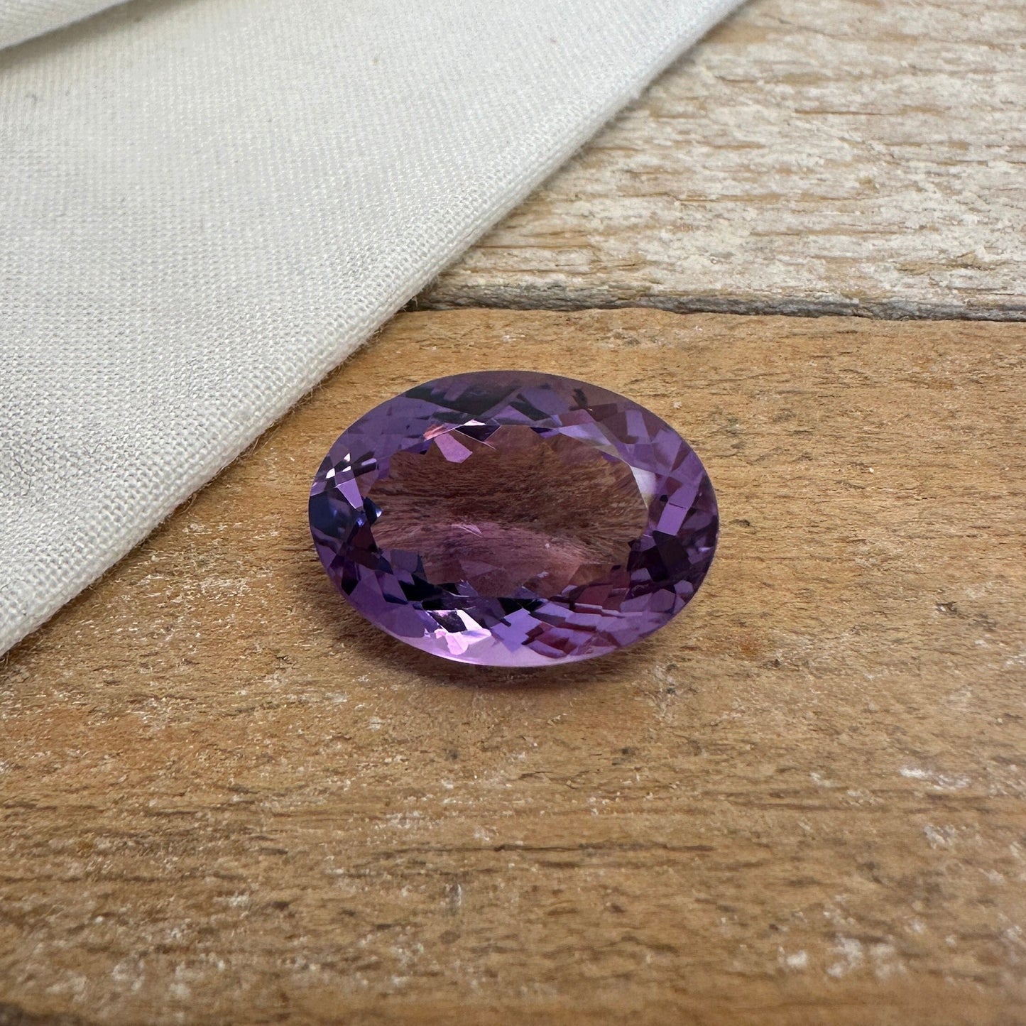 18x13mm Amethyst, 11 Carat Natural Purple Amethyst, Recycled Loose Gemstone,