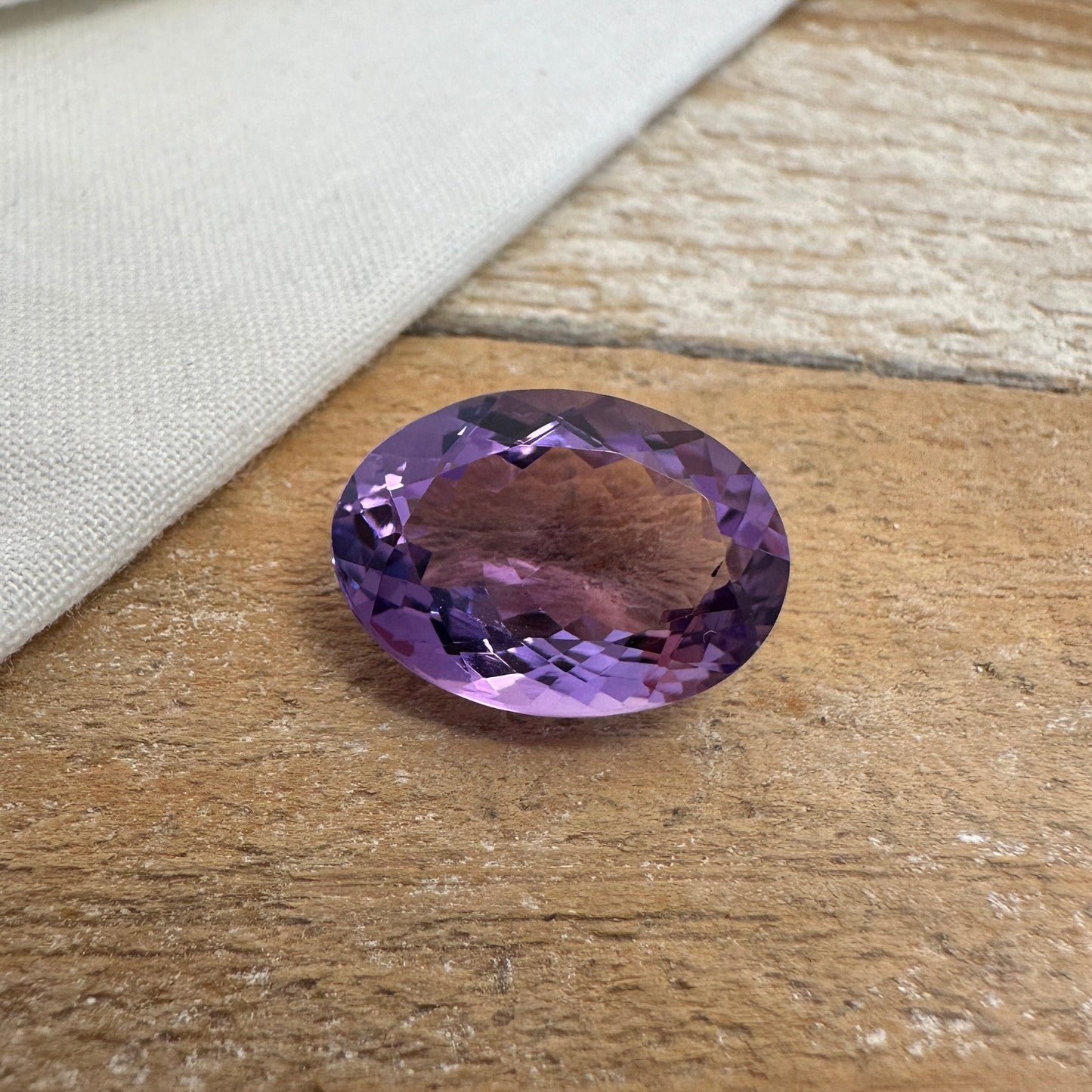 18x13mm Amethyst, 11 Carat Natural Purple Amethyst, Recycled Loose Gemstone,