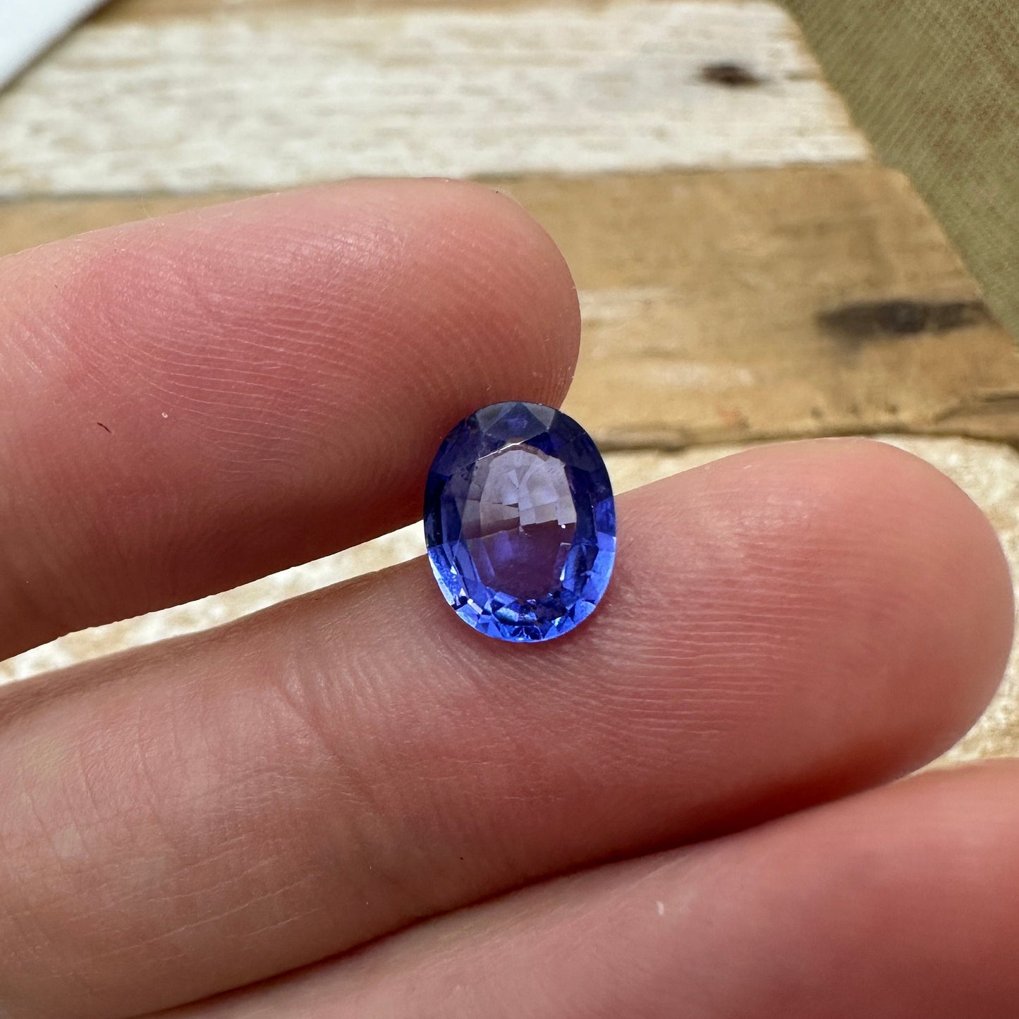 1.59 ct Natural Tanzanite 8.75x6.77mm Oval Bluish Violet, Loose Violet Gem, Near 9x7mm