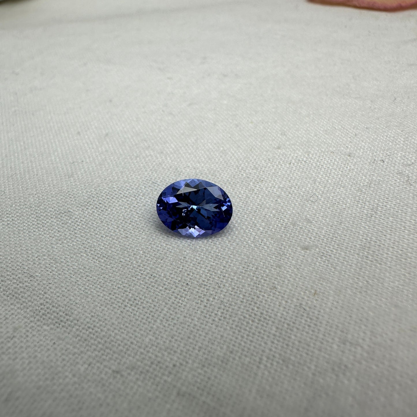 1.87 ct Natural Tanzanite 9x7mm Oval Bluish Violet Genuine Gemstone Loose Gem or faceted stone Bluish Purple