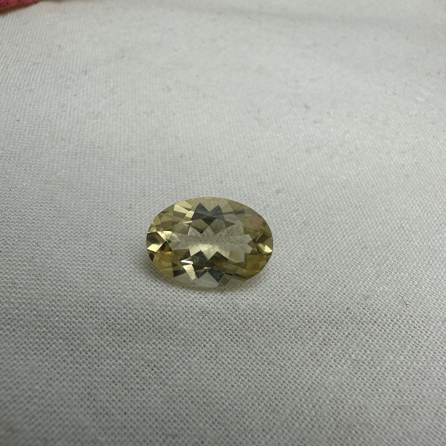 14x10mm Yellow Labradorite, Oval Cut Pale Sunstone, 4.77 Carat Loose Faceted Gemstone