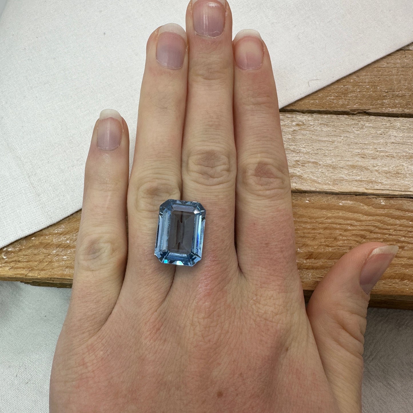 17.29 Carat Lab Spinel 18x13mm Emerald Cut, Faceted Loose Gemstone