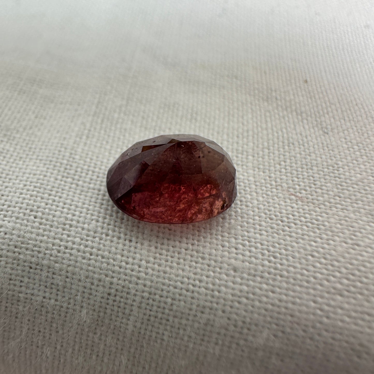 4 Carat Purple Sapphire 10x7mm Oval Cut, Unheated Faceted Loose Natural Sapphire, Tanzania