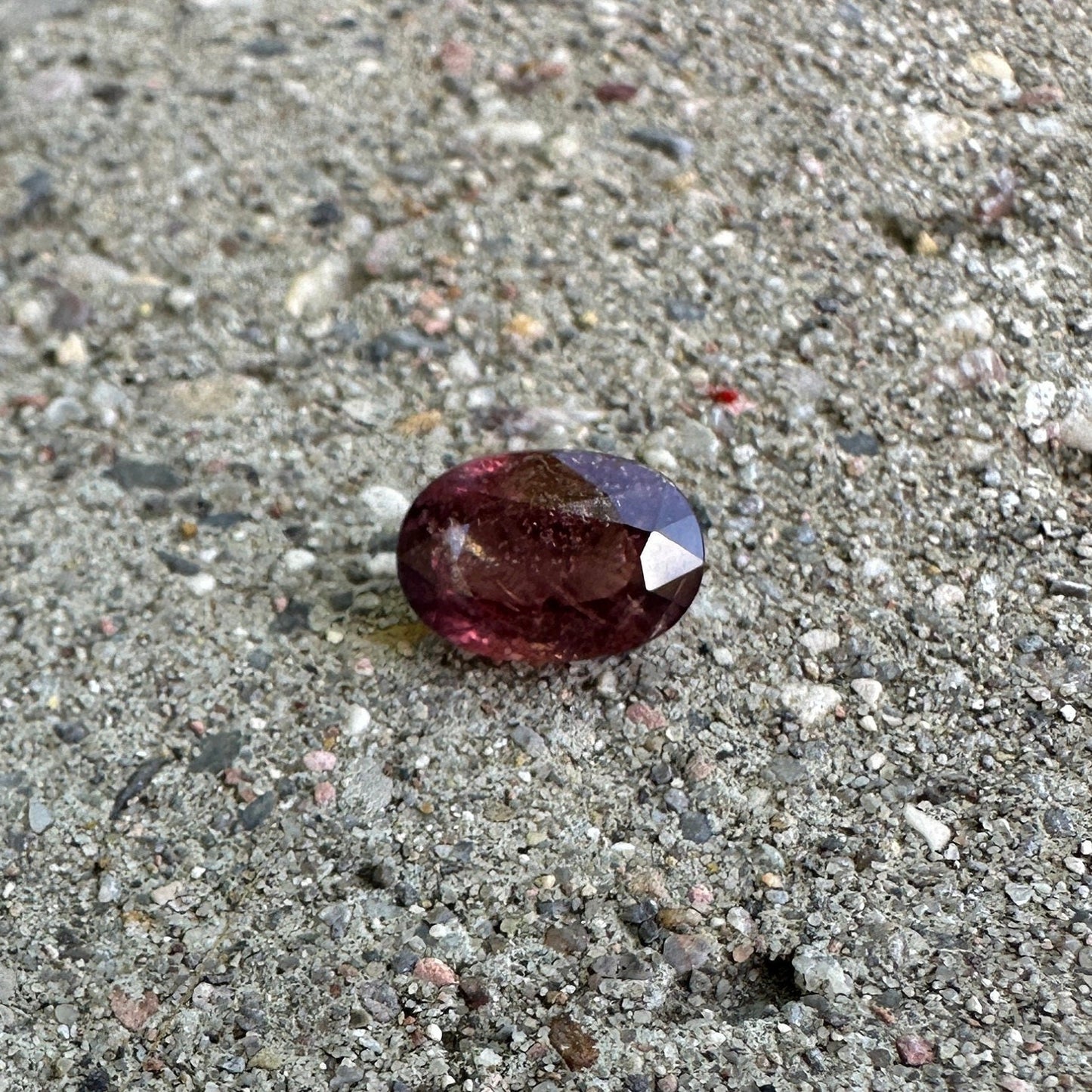 4 Carat Purple Sapphire 10x7mm Oval Cut, Unheated Faceted Loose Natural Sapphire, Tanzania