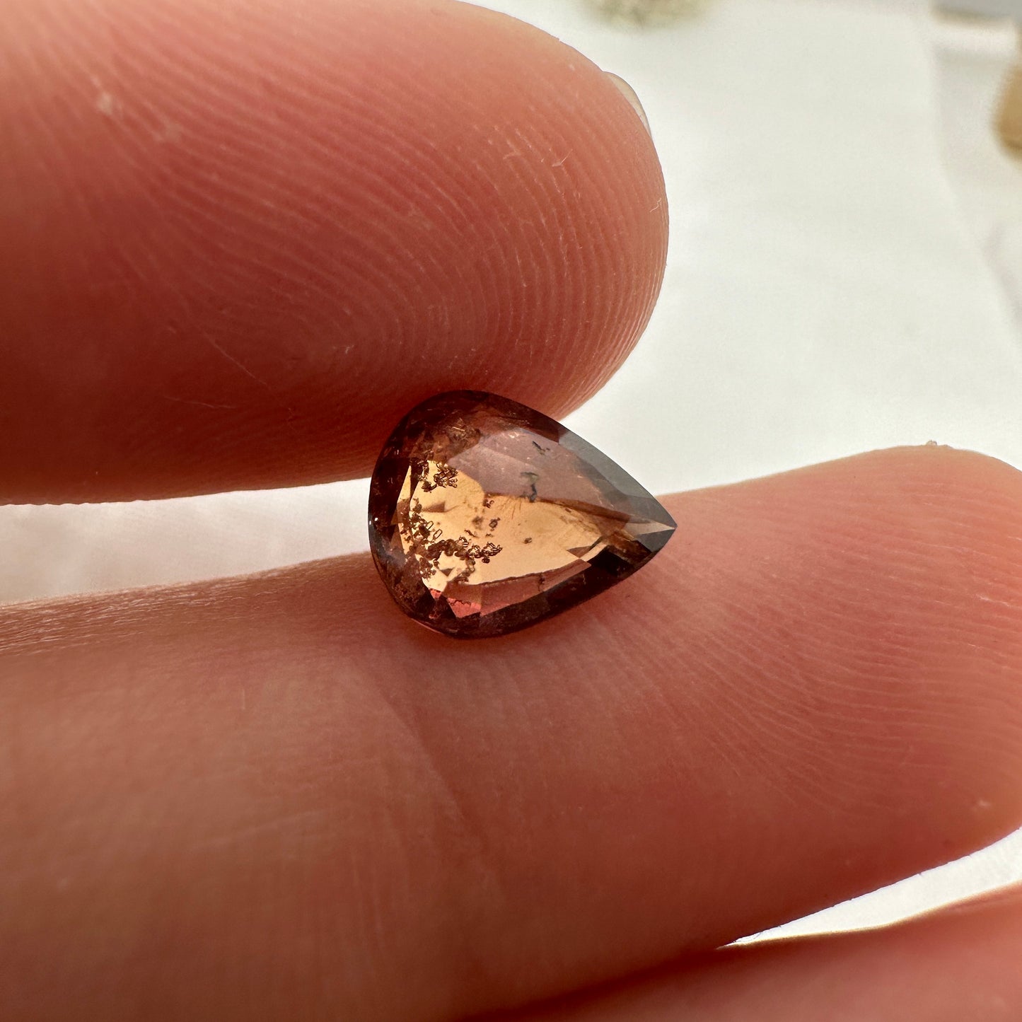 2 Carat Purple Sapphire 8.75x7mm Pear Cut, Unheated Faceted Loose Natural Sapphire, Tanzania