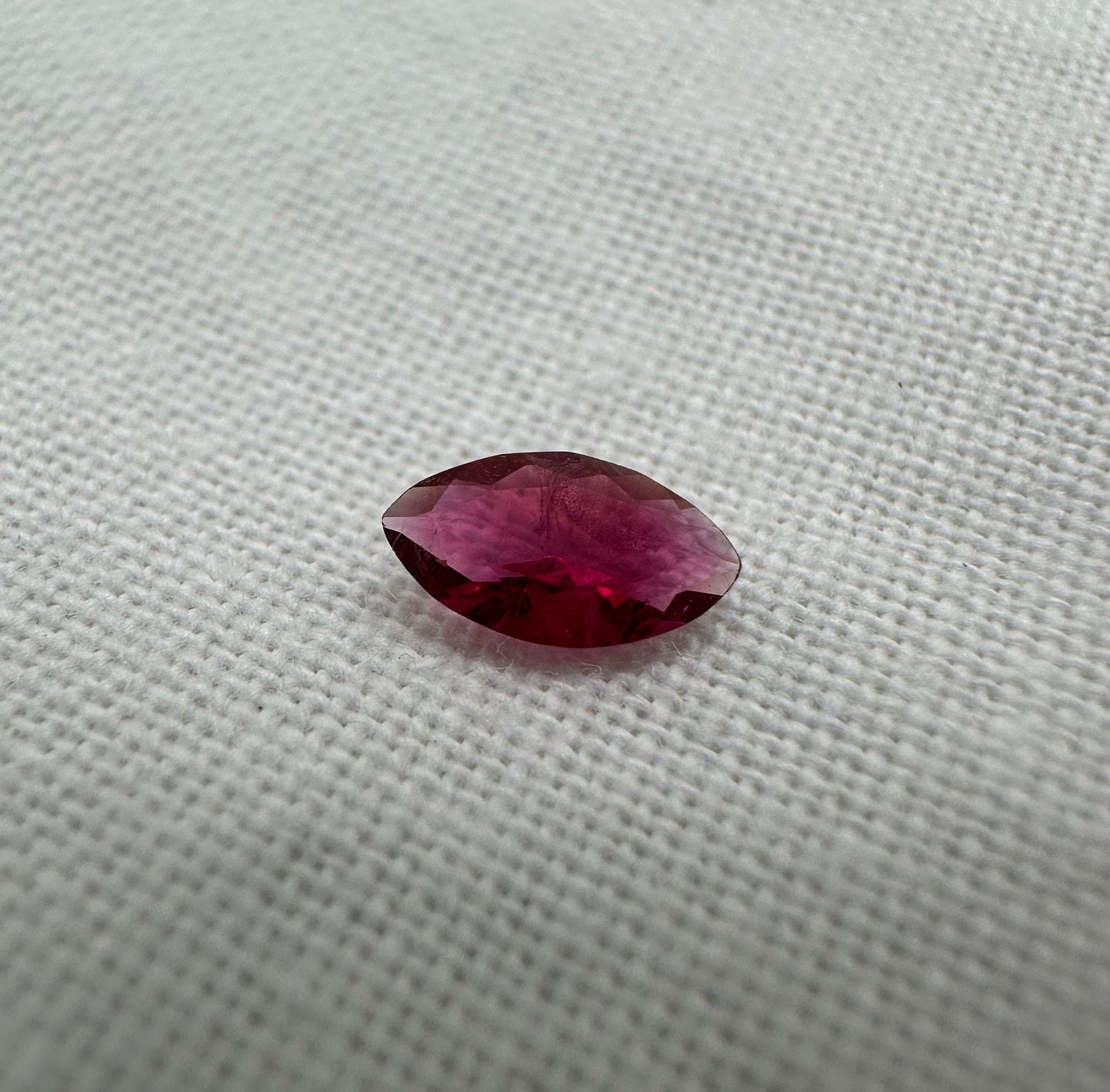 6.4x3.5mm Red Beryl Marquise Cut 0.20 Carat, Faceted Natural Utah Red Beryl, Bixbite