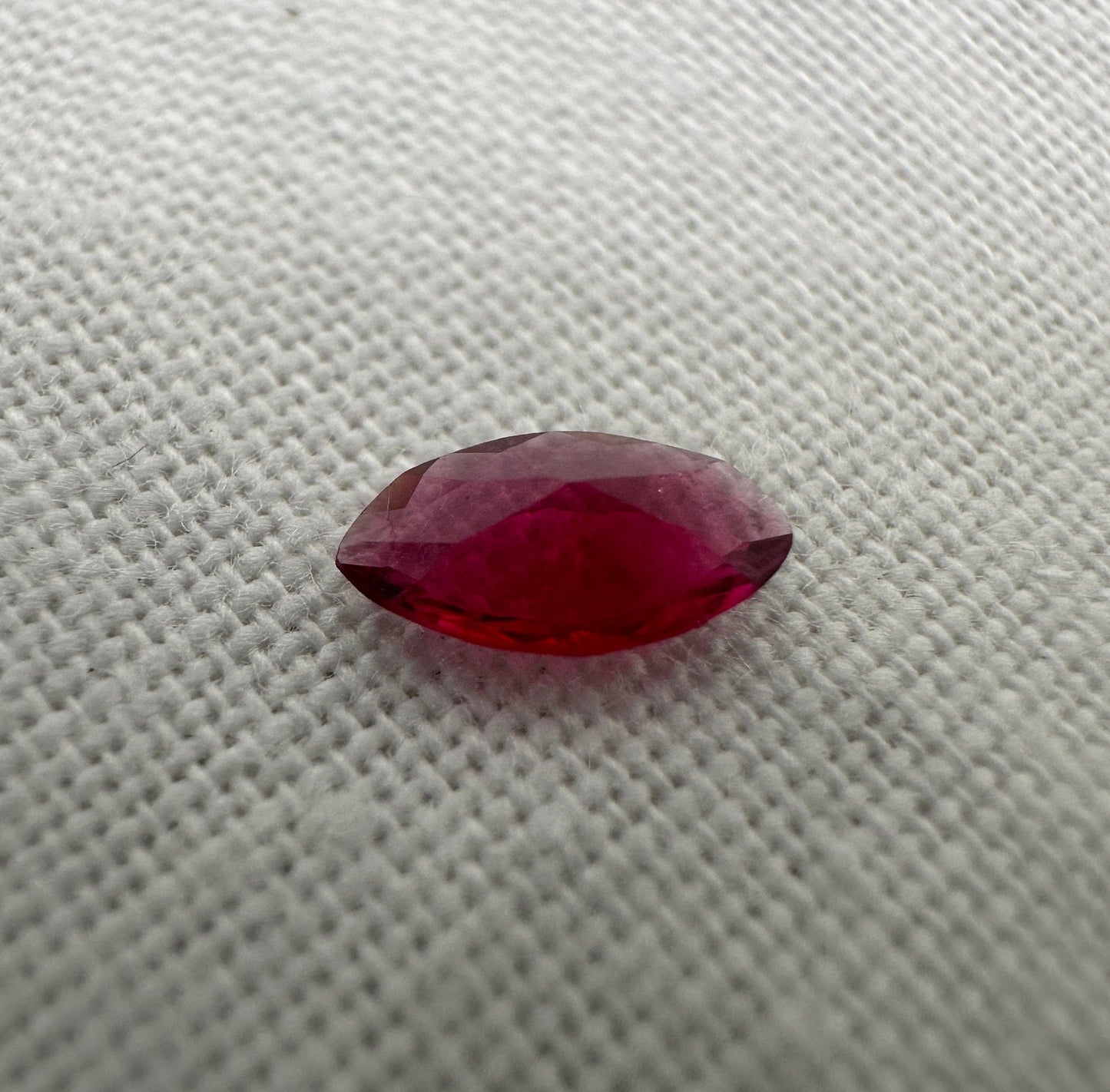 6.4x3.5mm Red Beryl Marquise Cut 0.20 Carat, Faceted Natural Utah Red Beryl, Bixbite