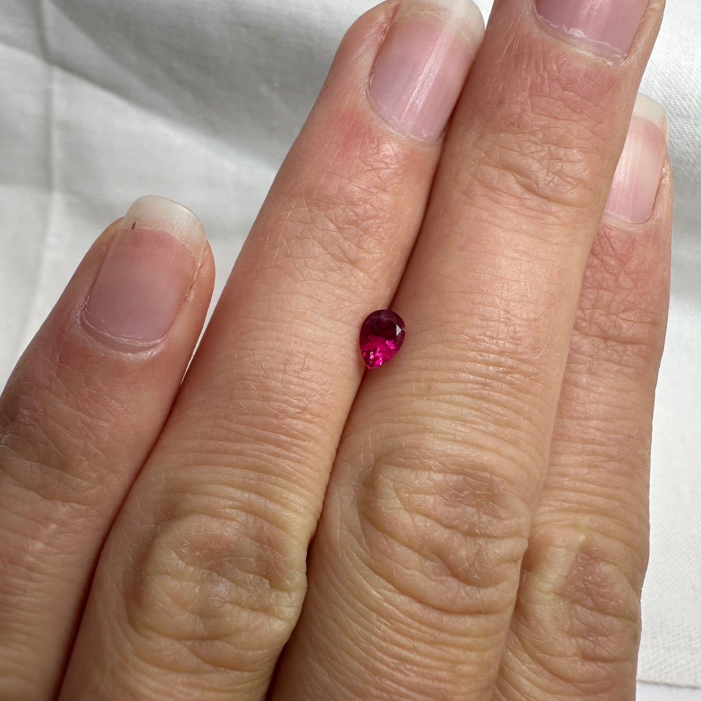 0.25 Carat Red Beryl 5.1x3.55mm Pear Cut, Natural Utah Red Beryl, Faceted Bixbite, Rare Gemstone