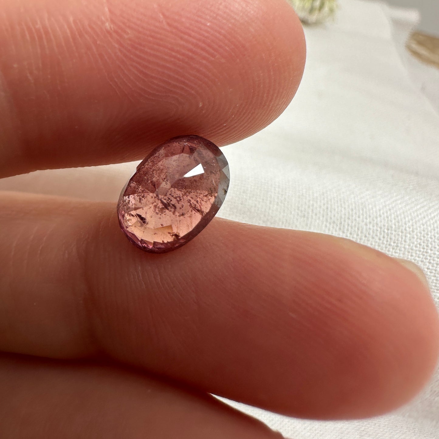 4 Carat Purple Sapphire 10x7mm Oval Cut, Unheated Faceted Loose Natural Sapphire, Tanzania