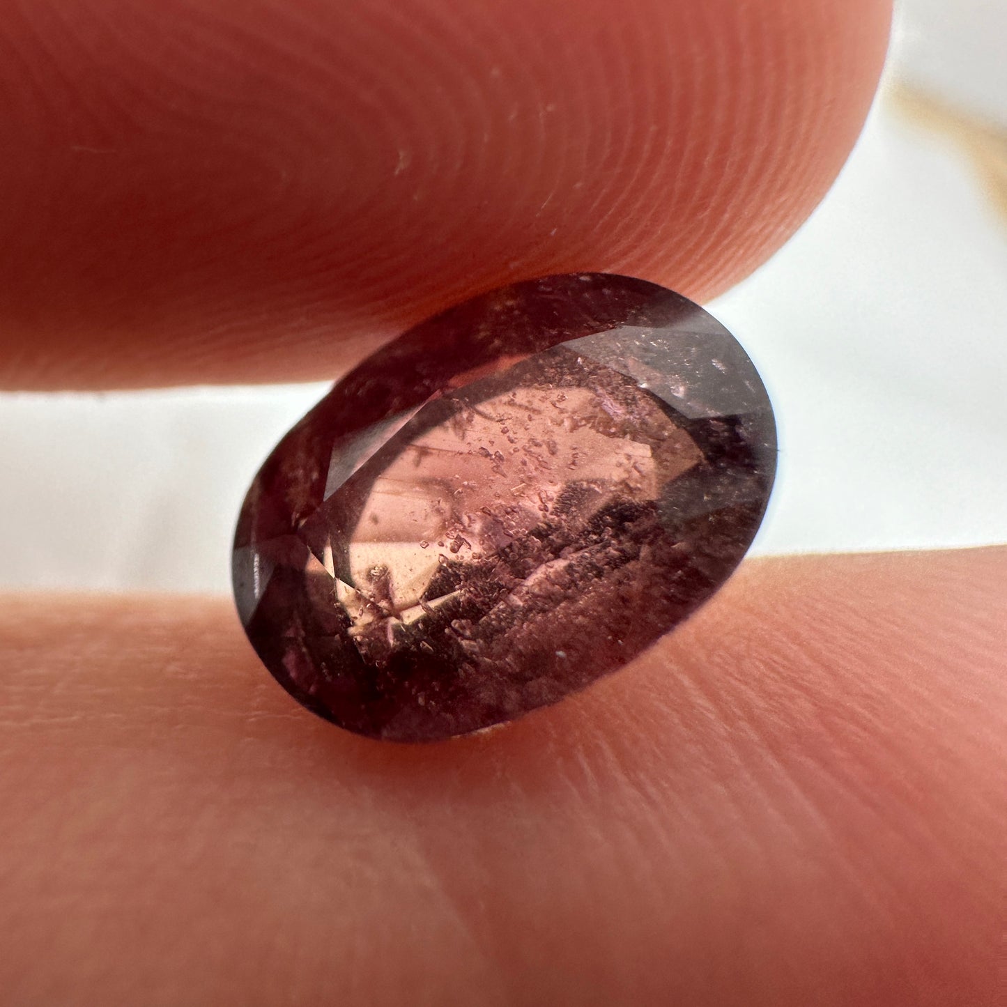 4 Carat Purple Sapphire 10x7mm Oval Cut, Unheated Faceted Loose Natural Sapphire, Tanzania