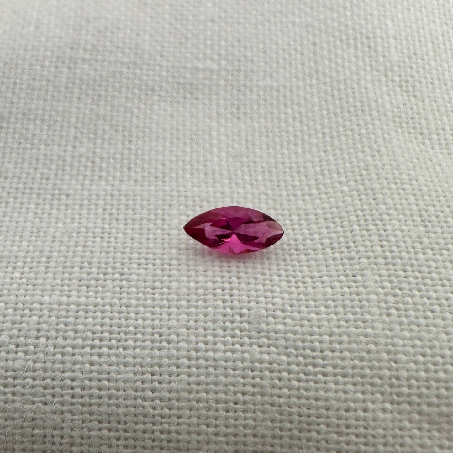 VVS 5.5x2.6mm Red Beryl Marquise Cut 0.12 Carat, Faceted Natural Utah Red Beryl, Bixbite