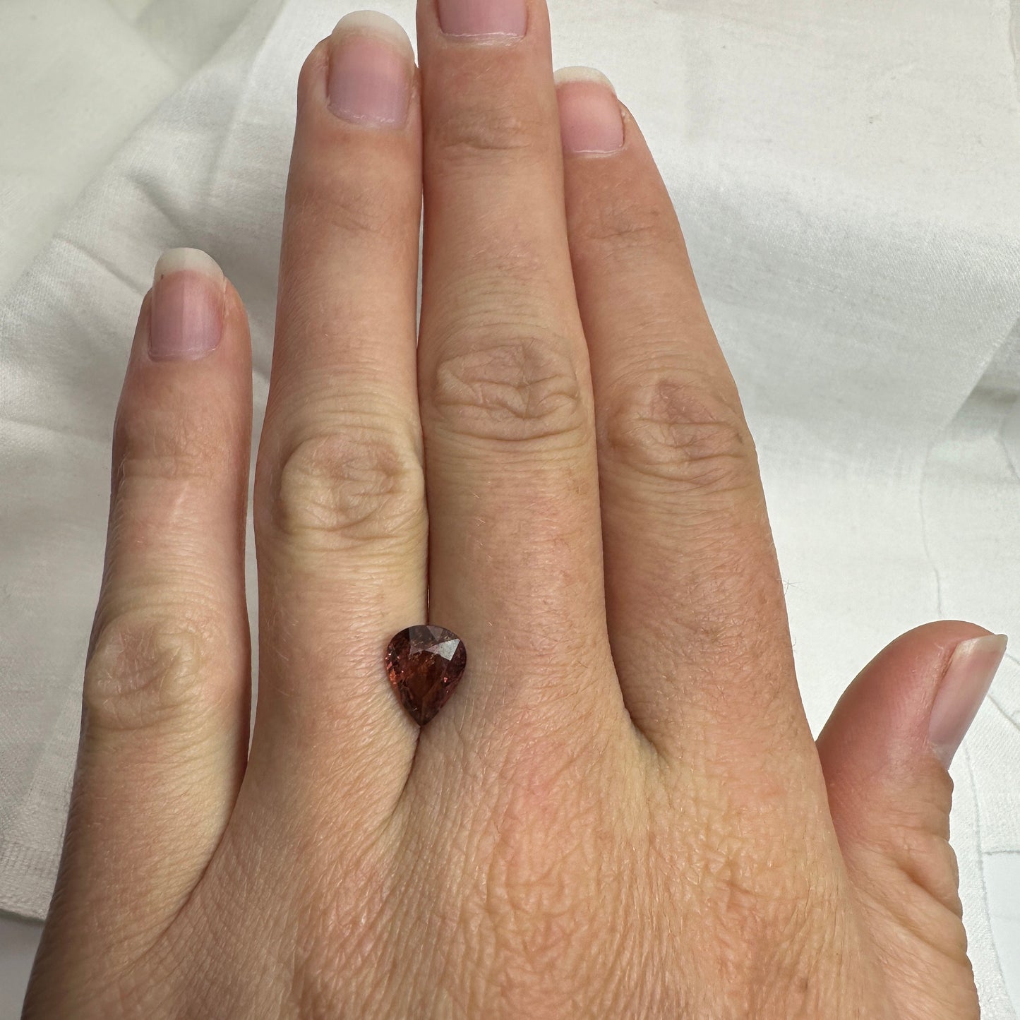 2 Carat Purple Sapphire 8.75x7mm Pear Cut, Unheated Faceted Loose Natural Sapphire, Tanzania