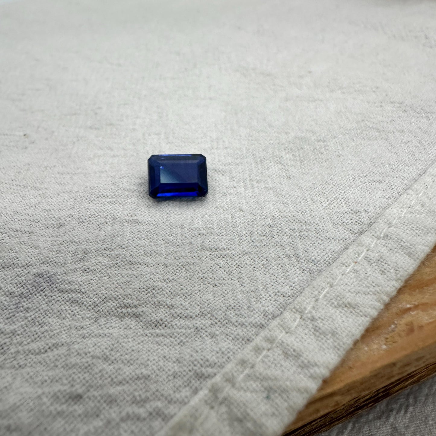 8.7x6.7mm Blue Kyanite 2.5 Carat Emerald Cut, Faceted Loose Gemstone