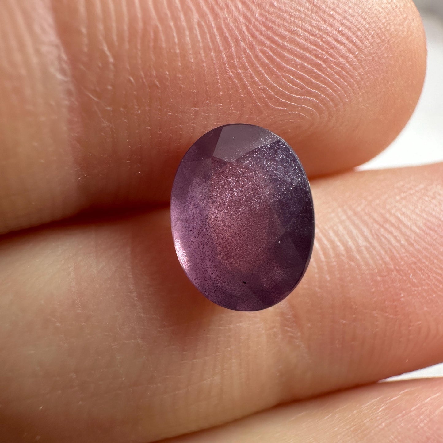 9x7mm Natural Purple Spinel, Faceted 2 carat Oval cut loose Spinel, loose Gemstone