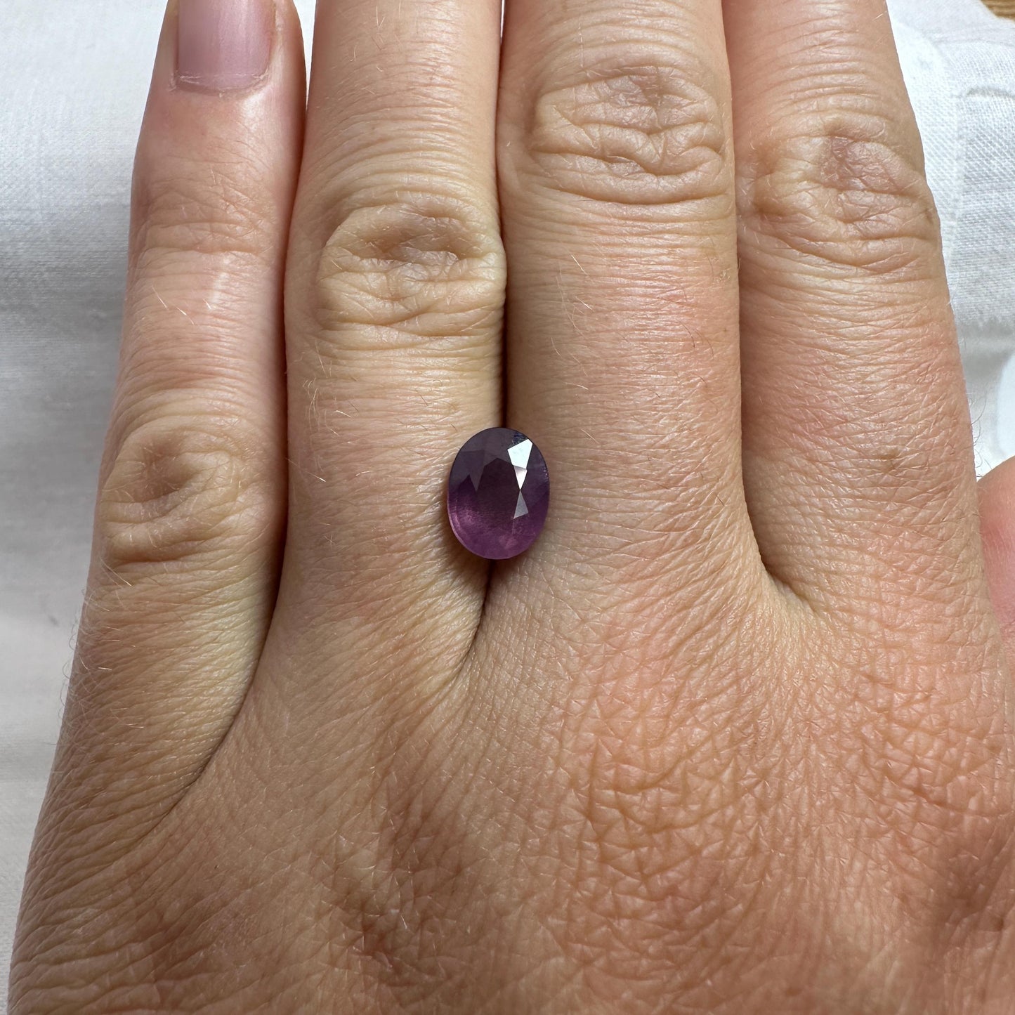 9x7mm Natural Purple Spinel, Faceted 2 carat Oval cut loose Spinel, loose Gemstone