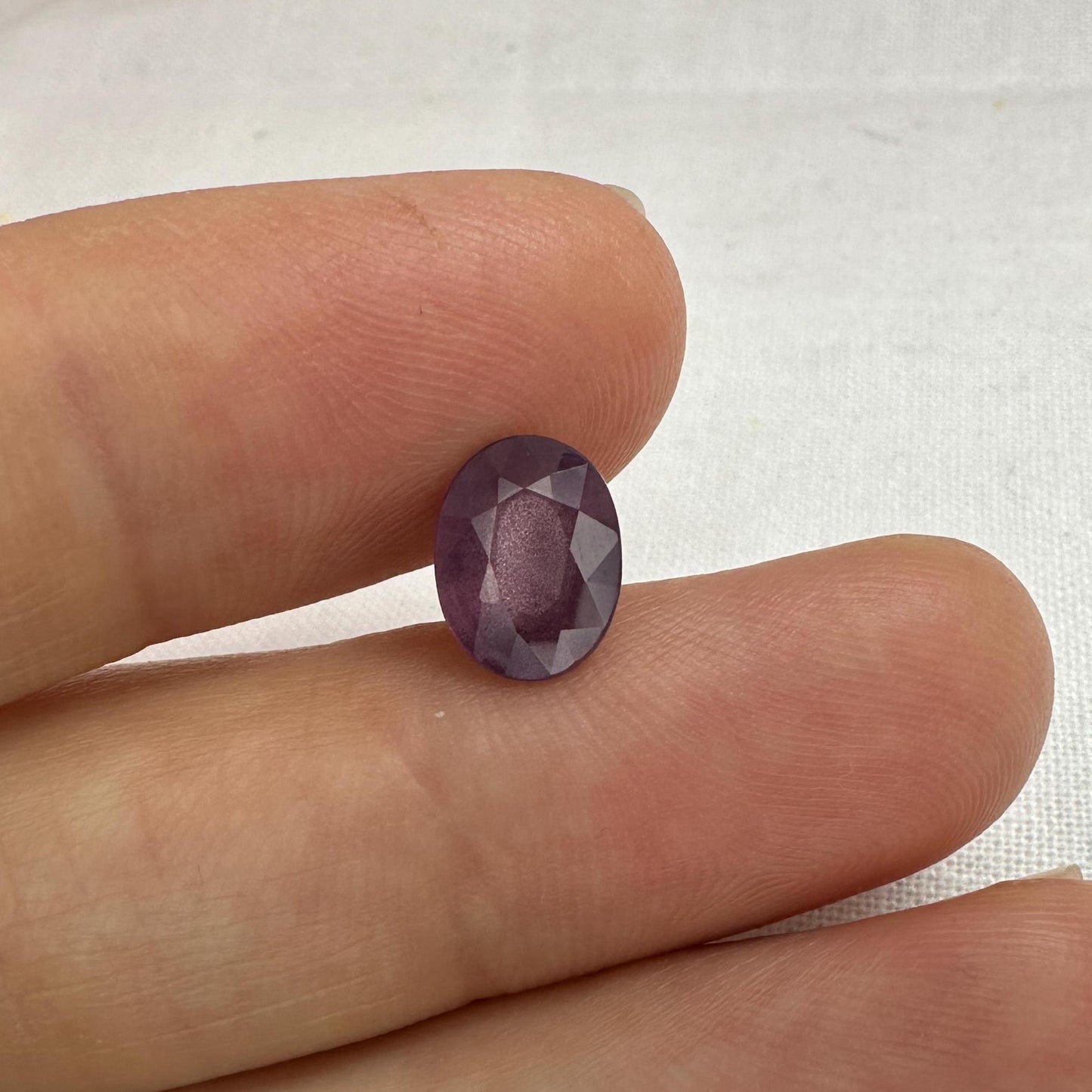 9x7mm Natural Purple Spinel, Faceted 2 carat Oval cut loose Spinel, loose Gemstone