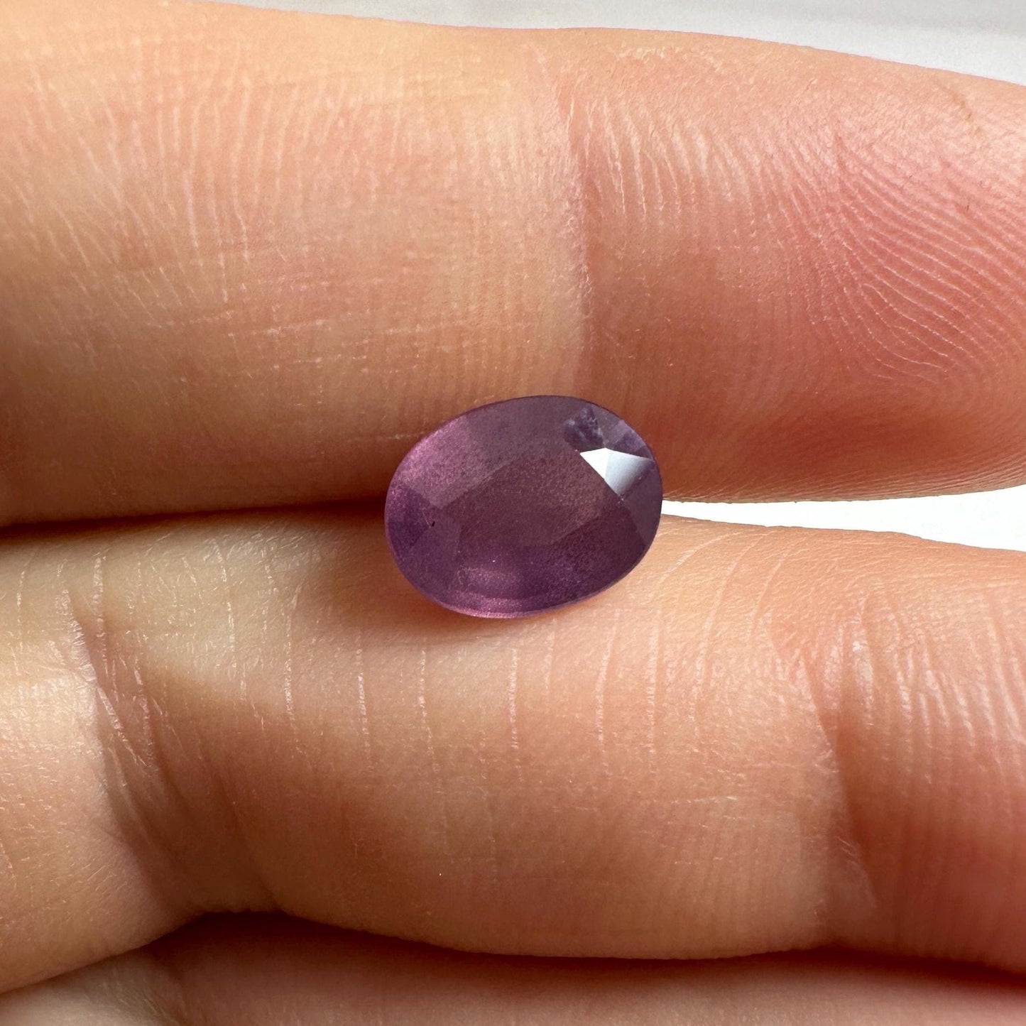 9x7mm Natural Purple Spinel, Faceted 2 carat Oval cut loose Spinel, loose Gemstone
