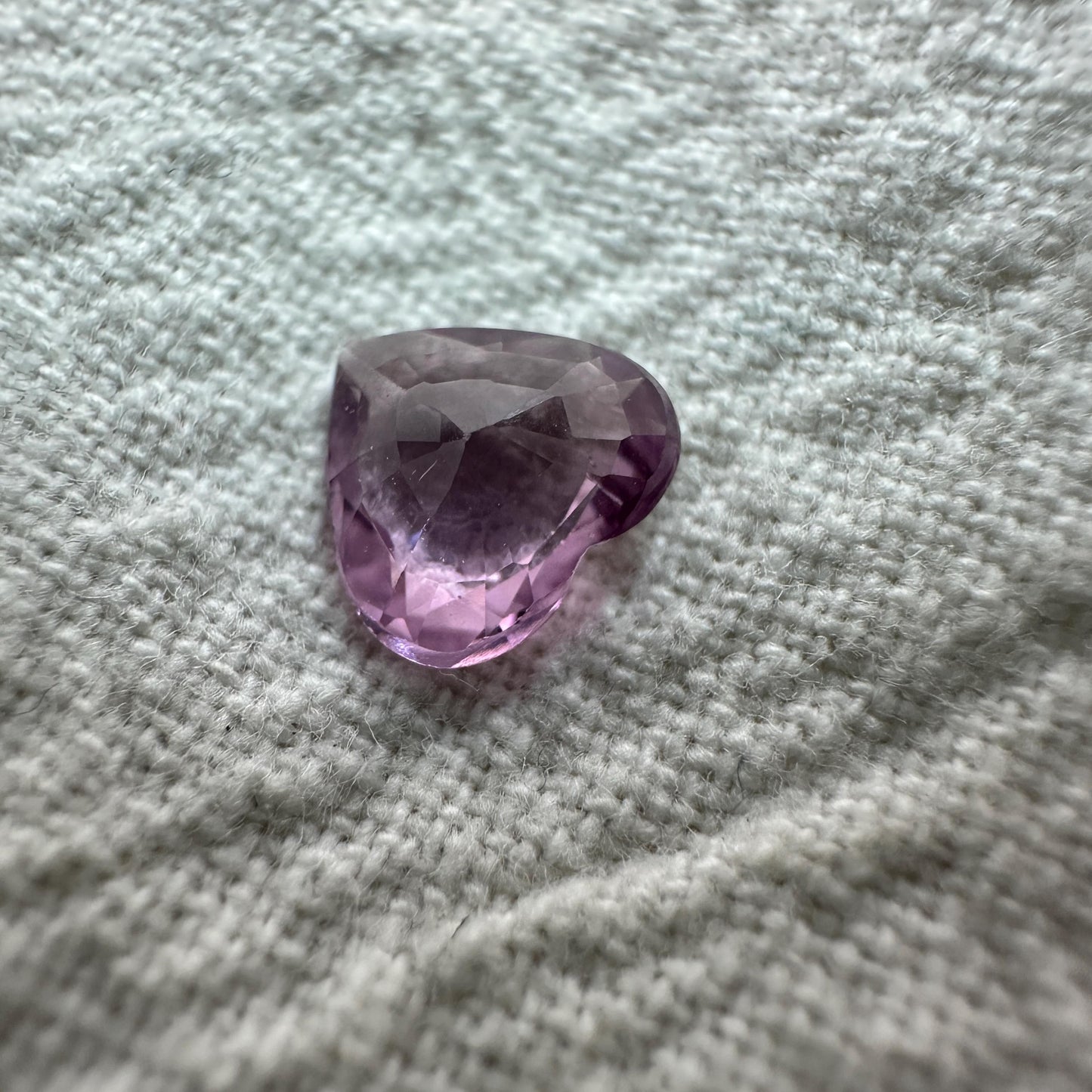 Natural Pink Spinel 0.62 carat 6x5.7mm Faceted Heart cut Loose Gem