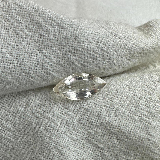 1.77 carat Marquise Morganite 12.8x6.3mm Peach Faceted Loose Morganite, Blush Gemstone