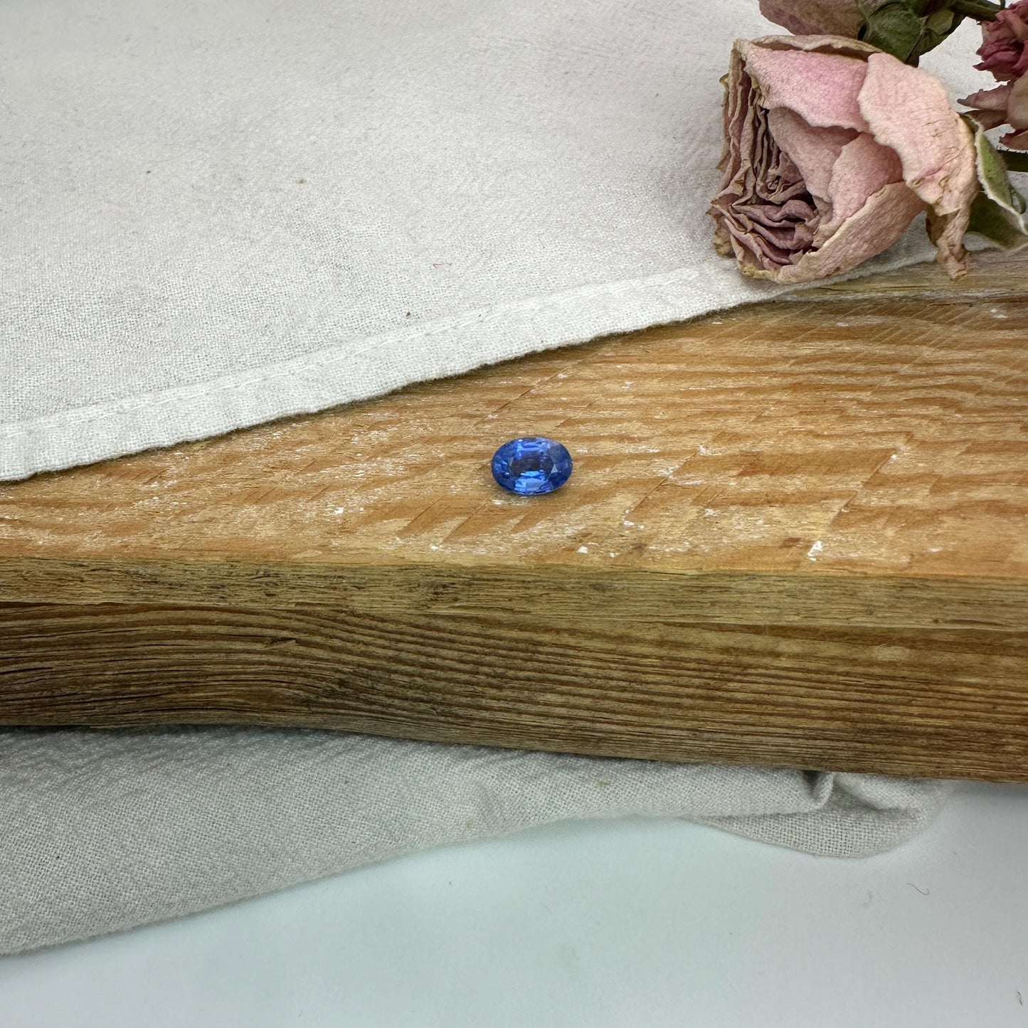 7x5mm Blue Kyanite 1 Carat Oval Cut, Faceted Loose