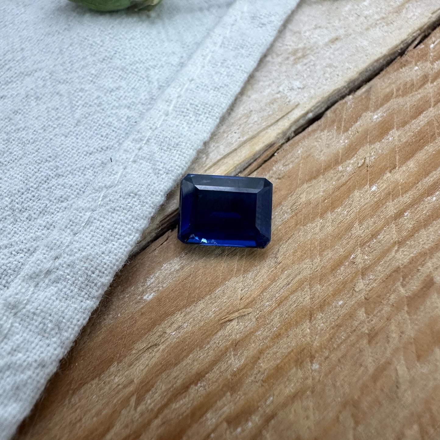 8.7x6.7mm Blue Kyanite 2.5 Carat Emerald Cut, Faceted Loose Gemstone