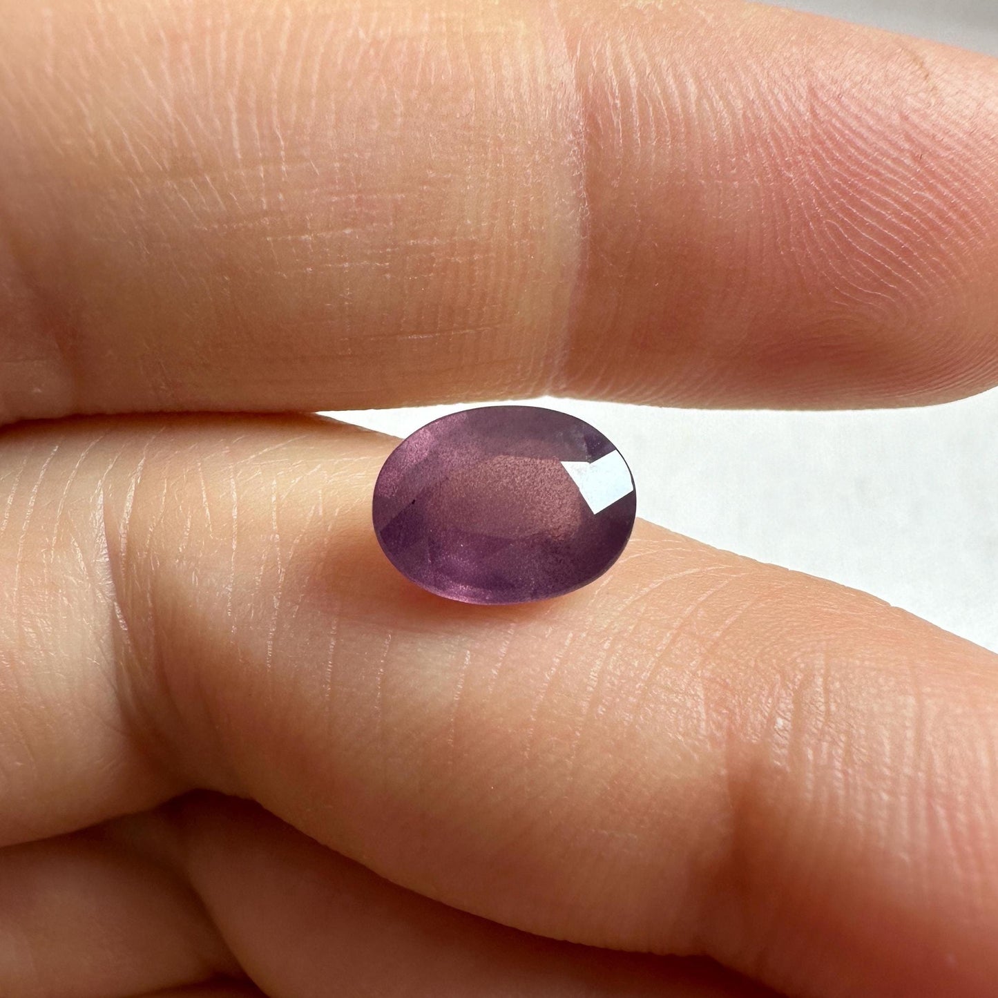 9x7mm Natural Purple Spinel, Faceted 2 carat Oval cut loose Spinel, loose Gemstone