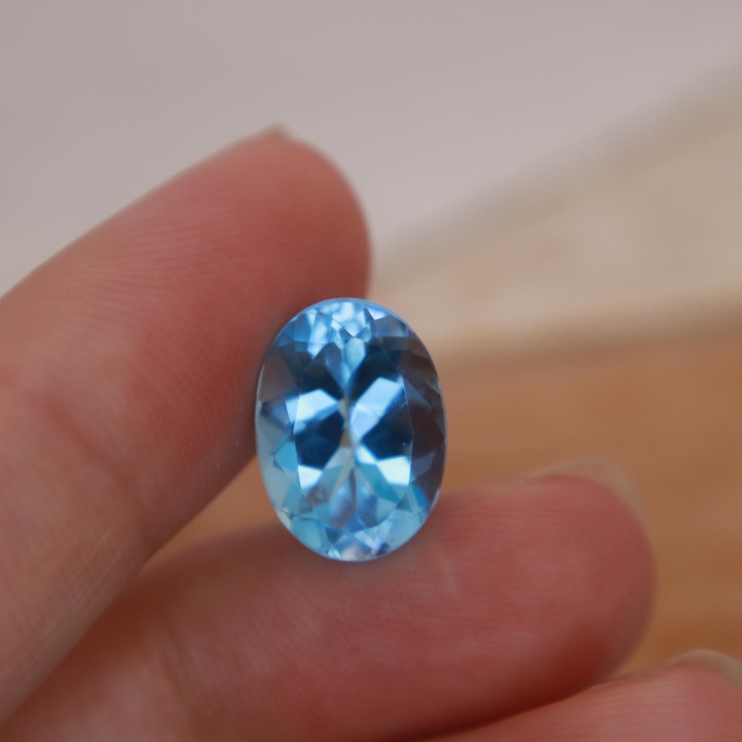 14x10mm Blue Topaz 7.94 carat Oval Cut