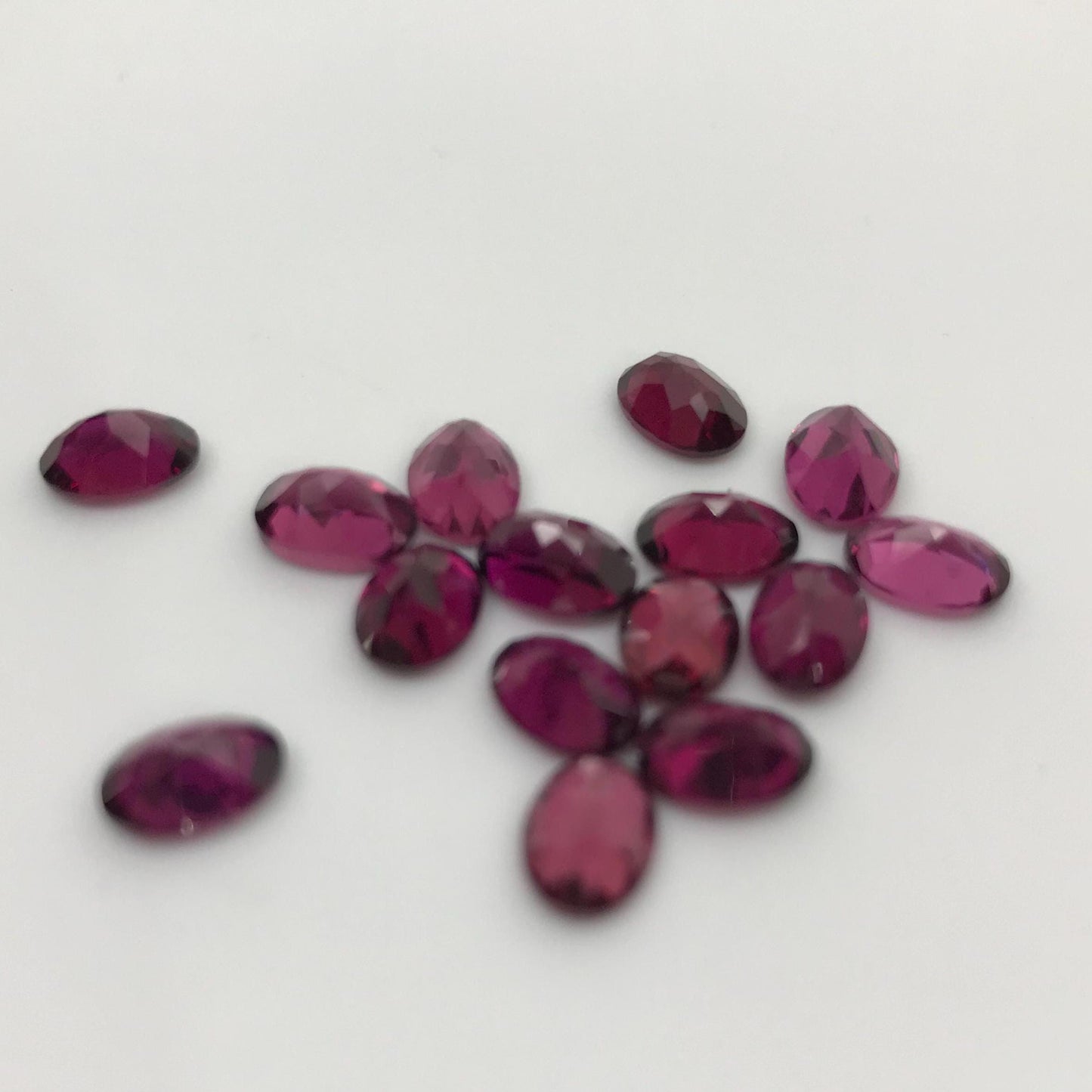 One 7x5mm Purple Garnet Oval Cut, Faceted Loose Gemstone, 1 carat