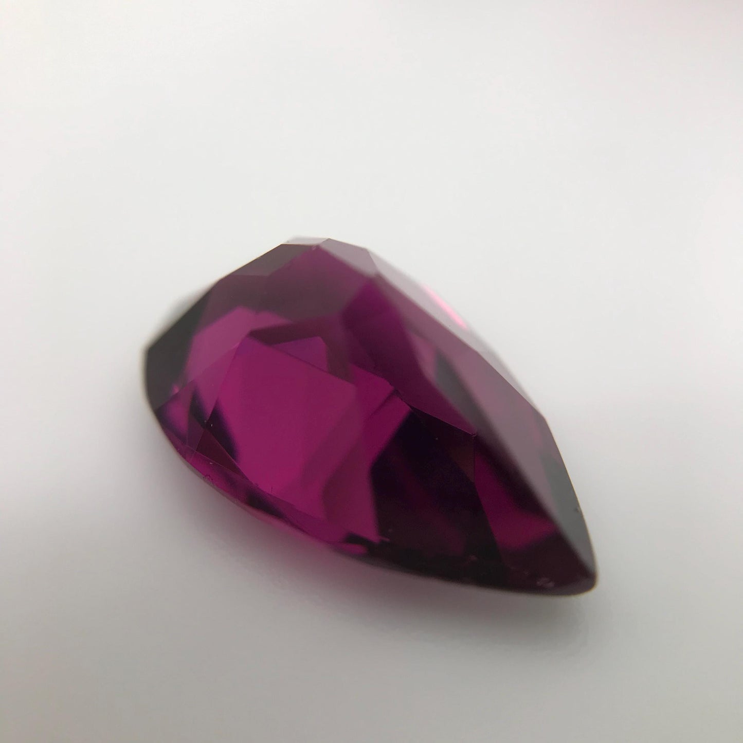 5.36 carat Purple Rhodolite Garnet 14x8.8mm Pear Cut, Faceted Loose Gemstone