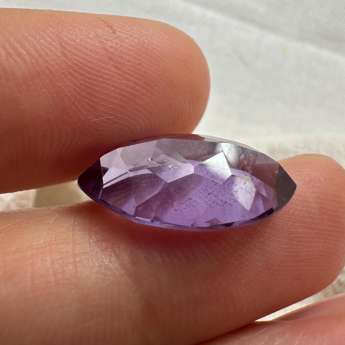 9.35 carat Purple Lab Sapphire 17.7x10.7mm Marquise cut Loose Lab Created Gemstone